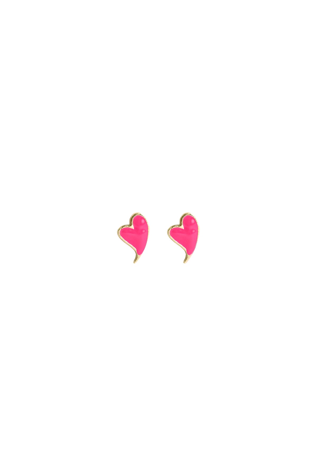 PINK HEARTBEAT - Pembe Mineli Küpe