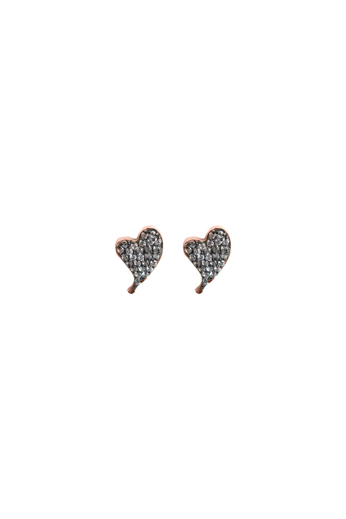 DIAMOND BEAT - Pırlantalı Kalp Küpe