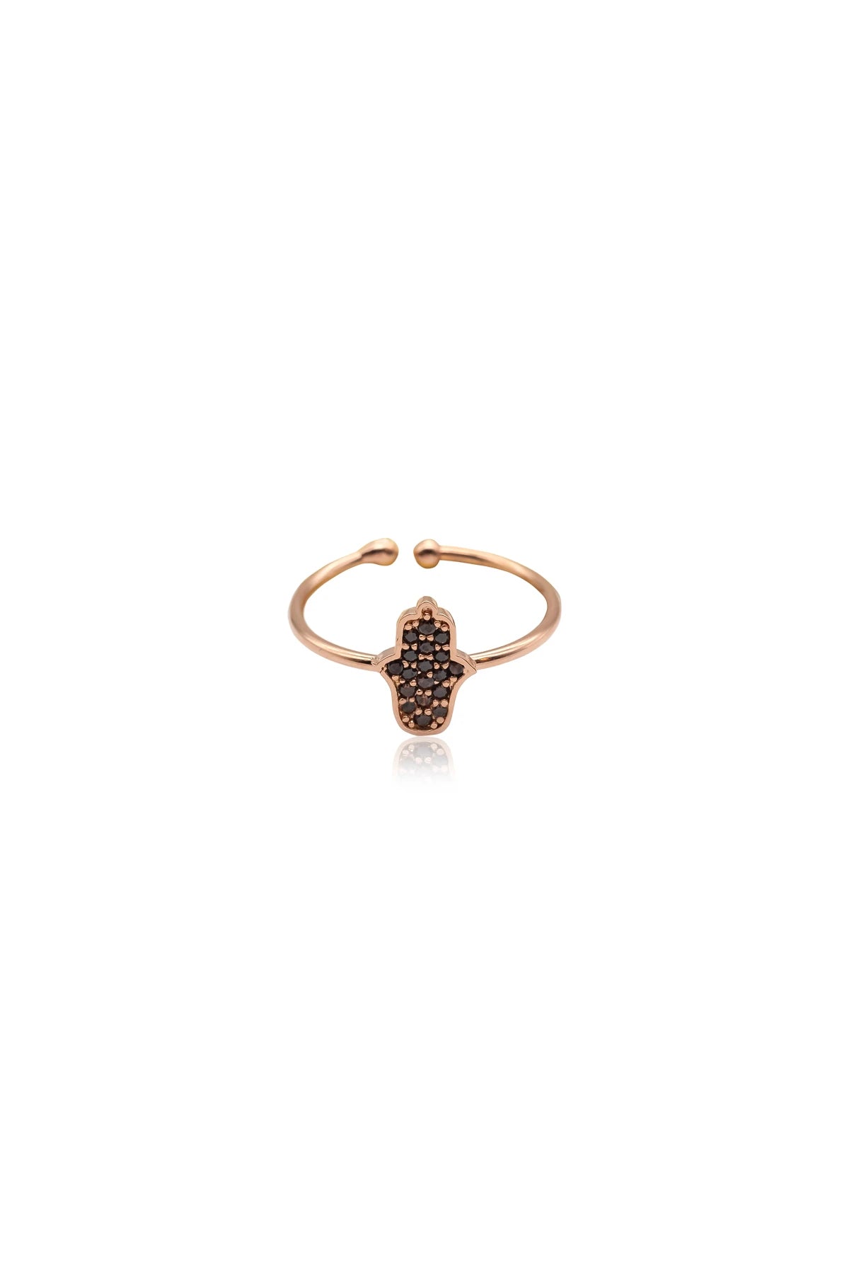 DIAMOND HAMSA - Brown - Fatma Eli Yüzük