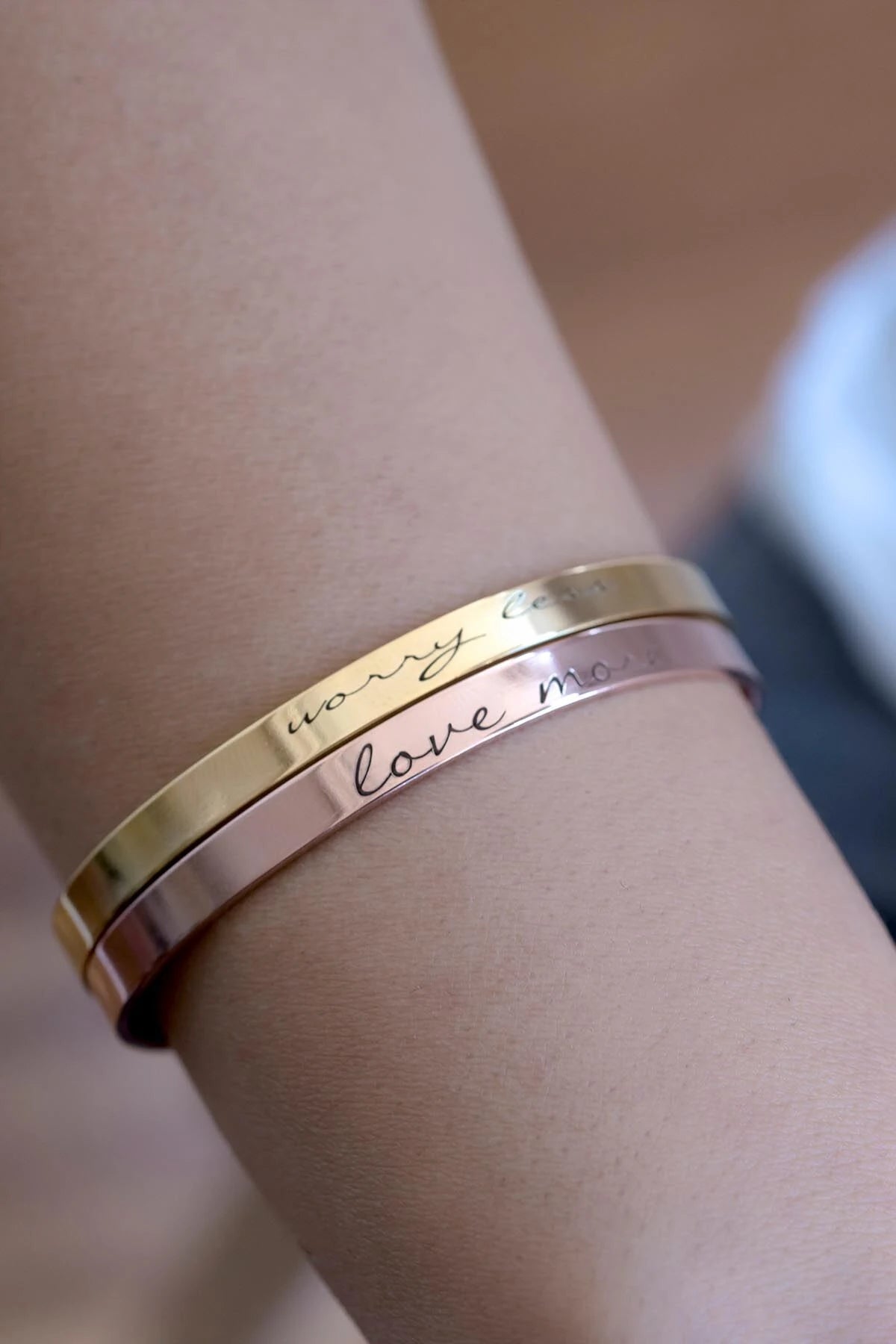 LOVE MORE - Motto Yazılı Bileklik