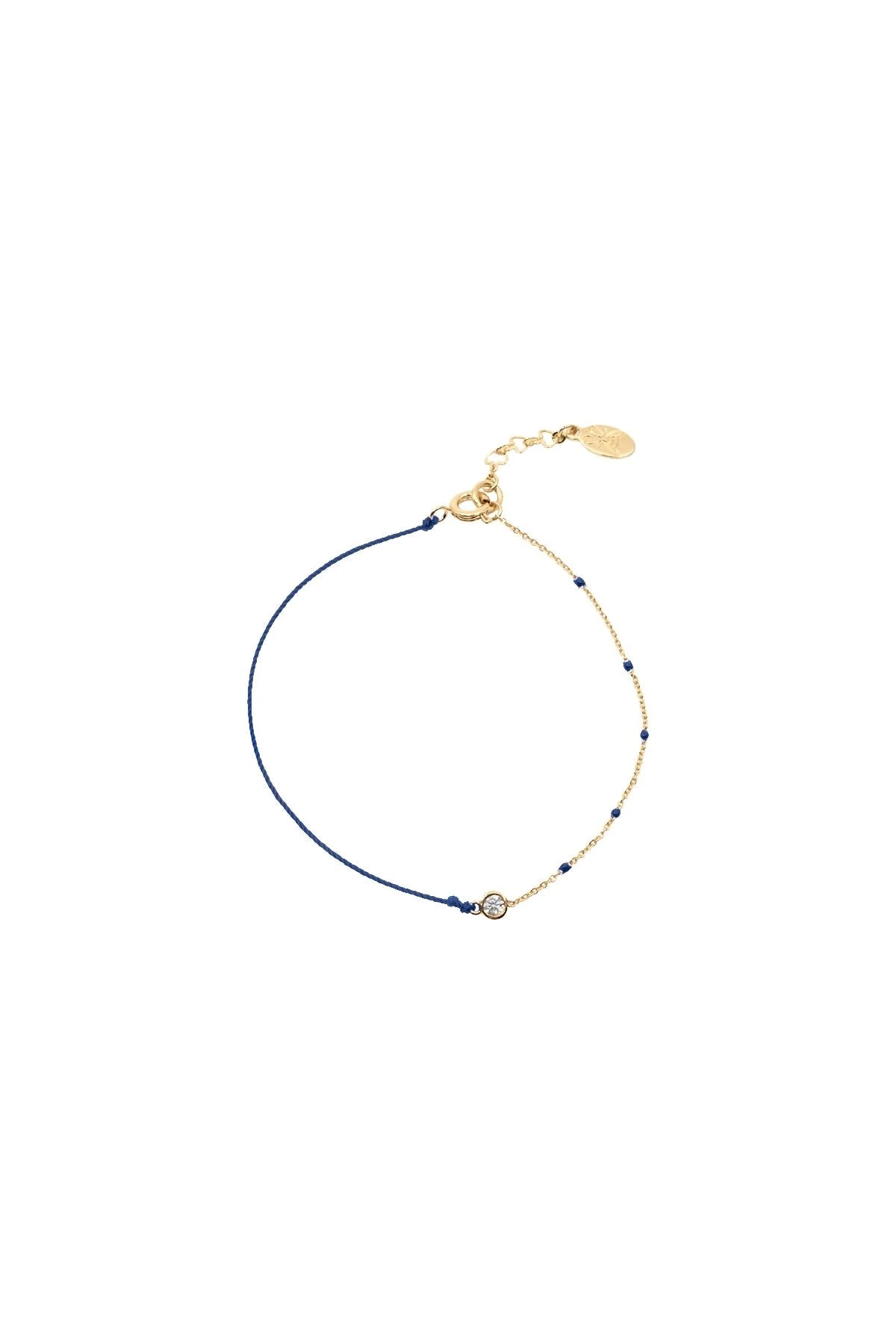 NAVY DOT - Lacivert Kabala Bileklik