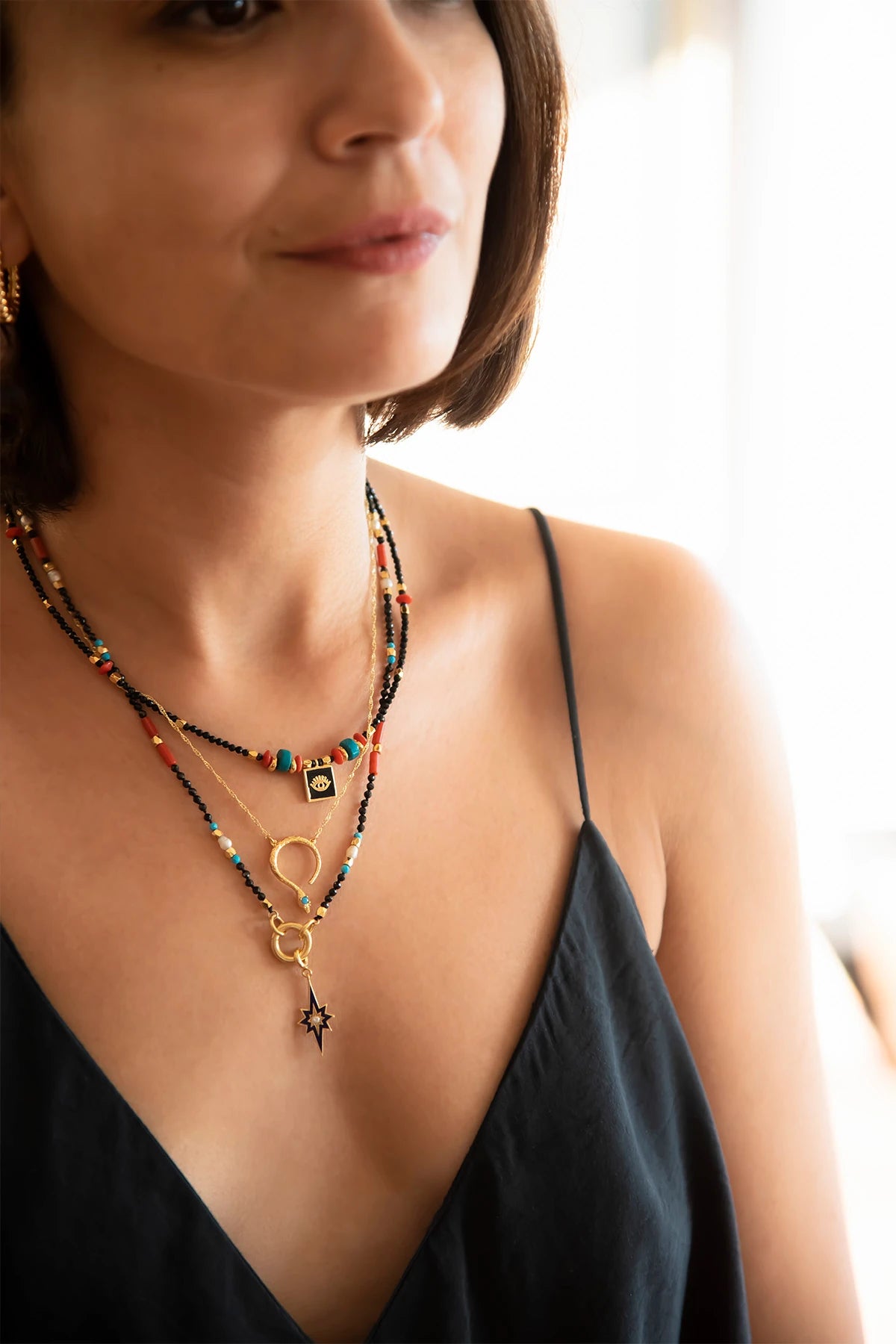 SPARKLE - BLACK - Yıldız Charm