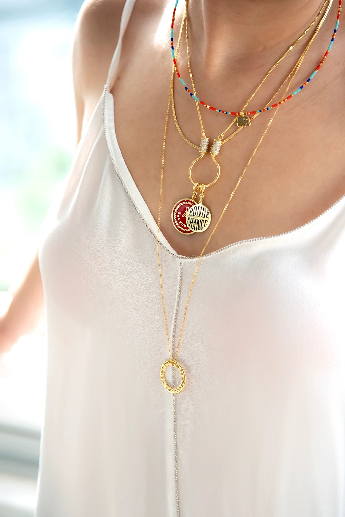 BONNE CHANCE - BLACK - Şans Madalyonu