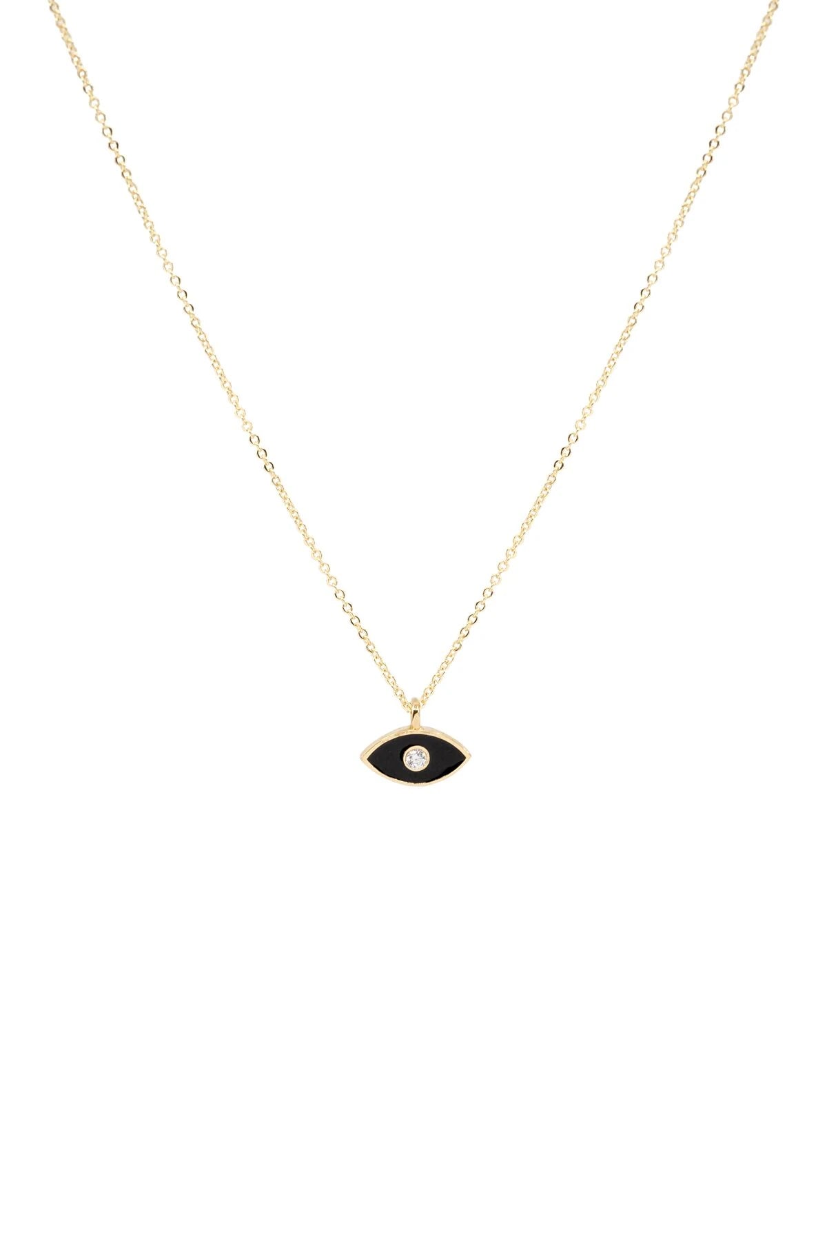 BLACK EYE - Minimal Siyah Göz Kolye