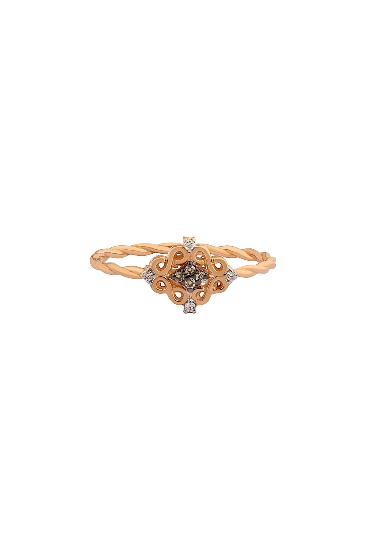 BRIGITTE - 14K Altın Vintage Yüzük
