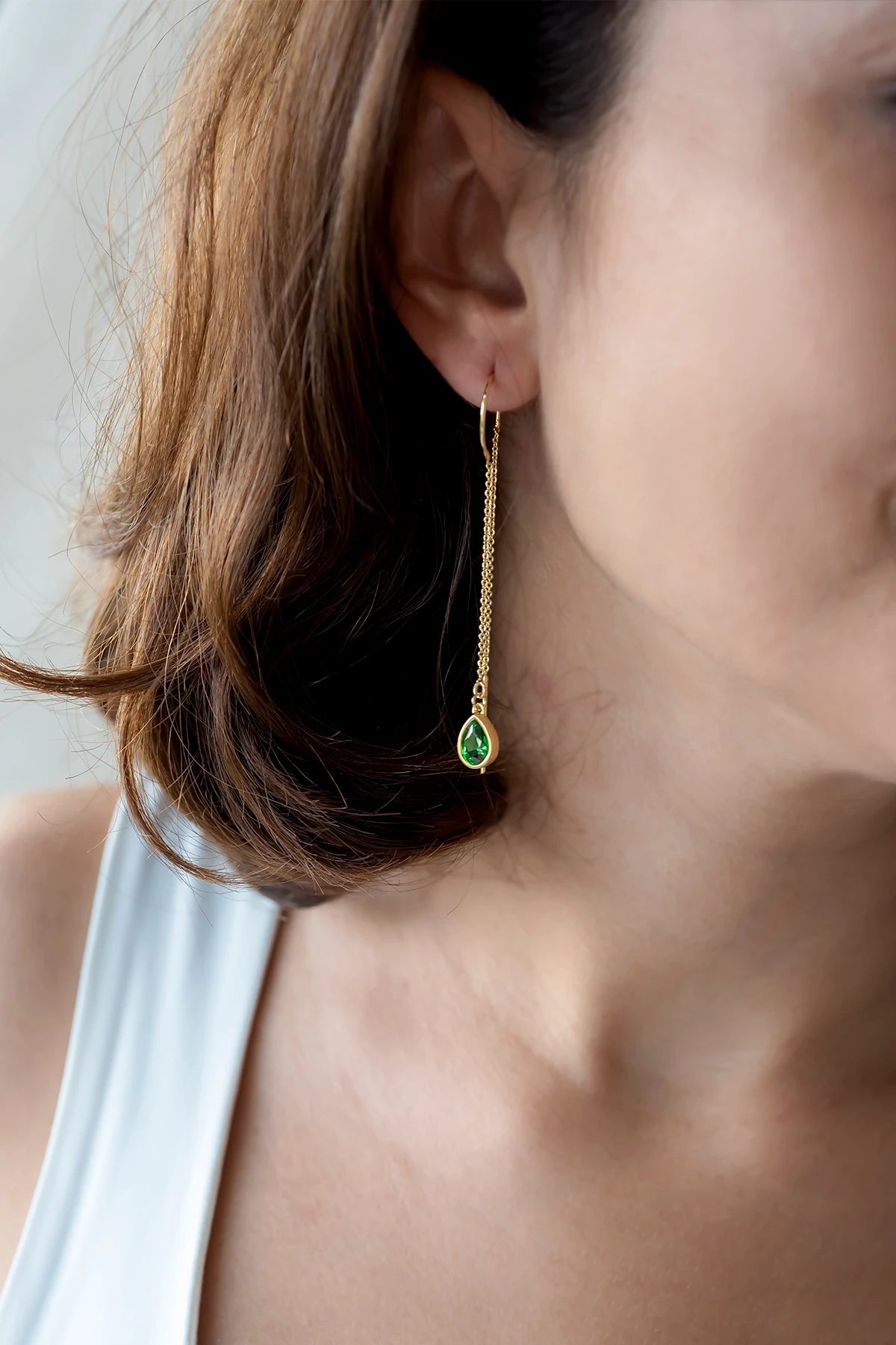 IDA - Emerald - Zincir Küpe