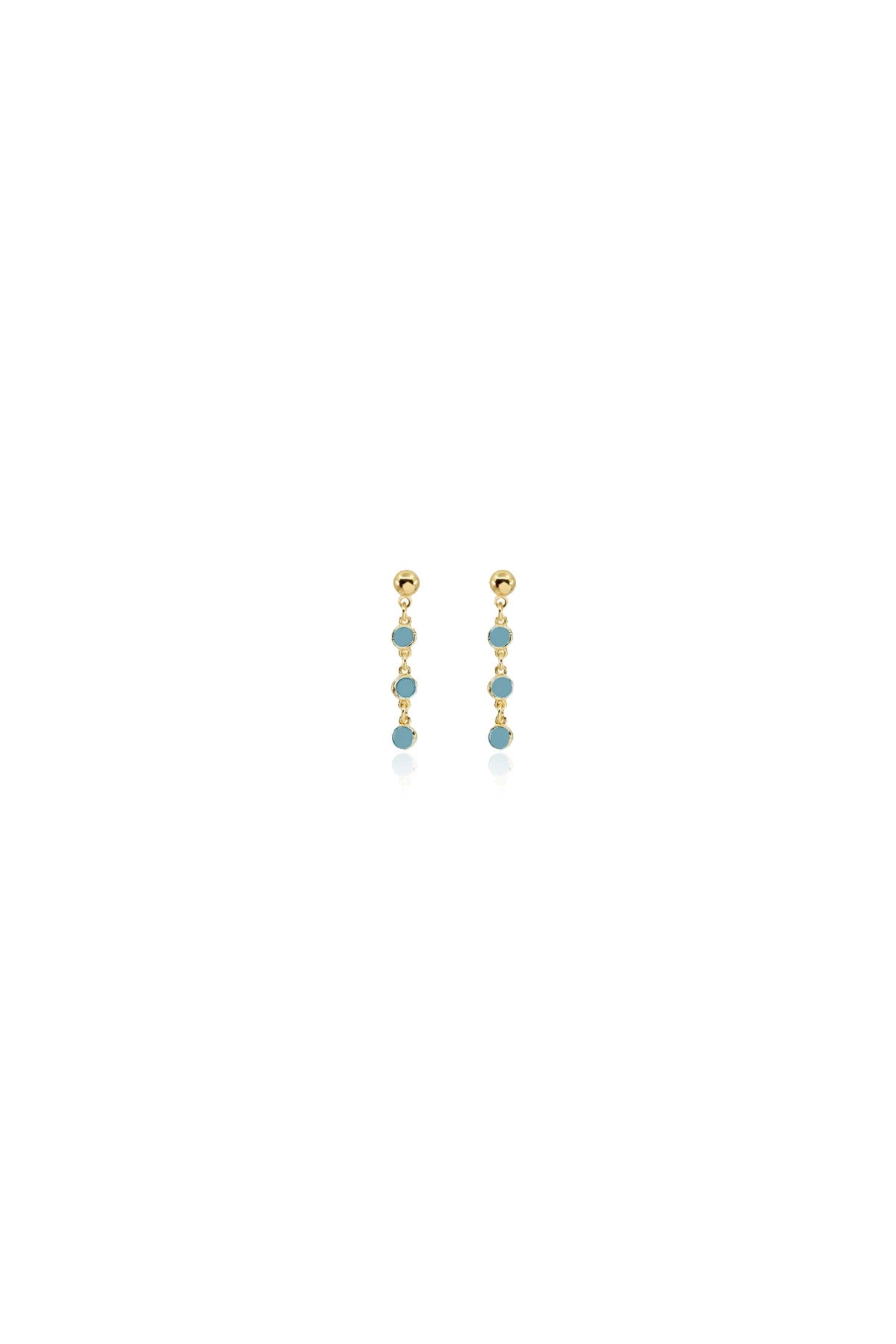 NORA - Turquoise - Zirkon Küpe