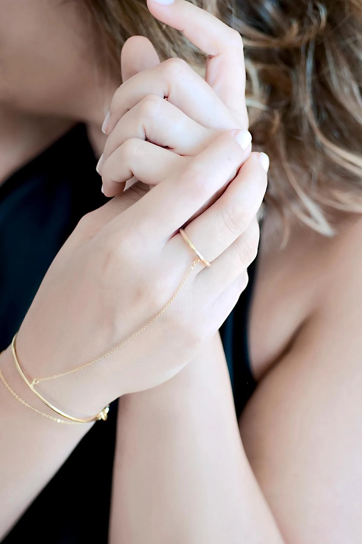 GOLDEN CUFF RING - Şahmaran