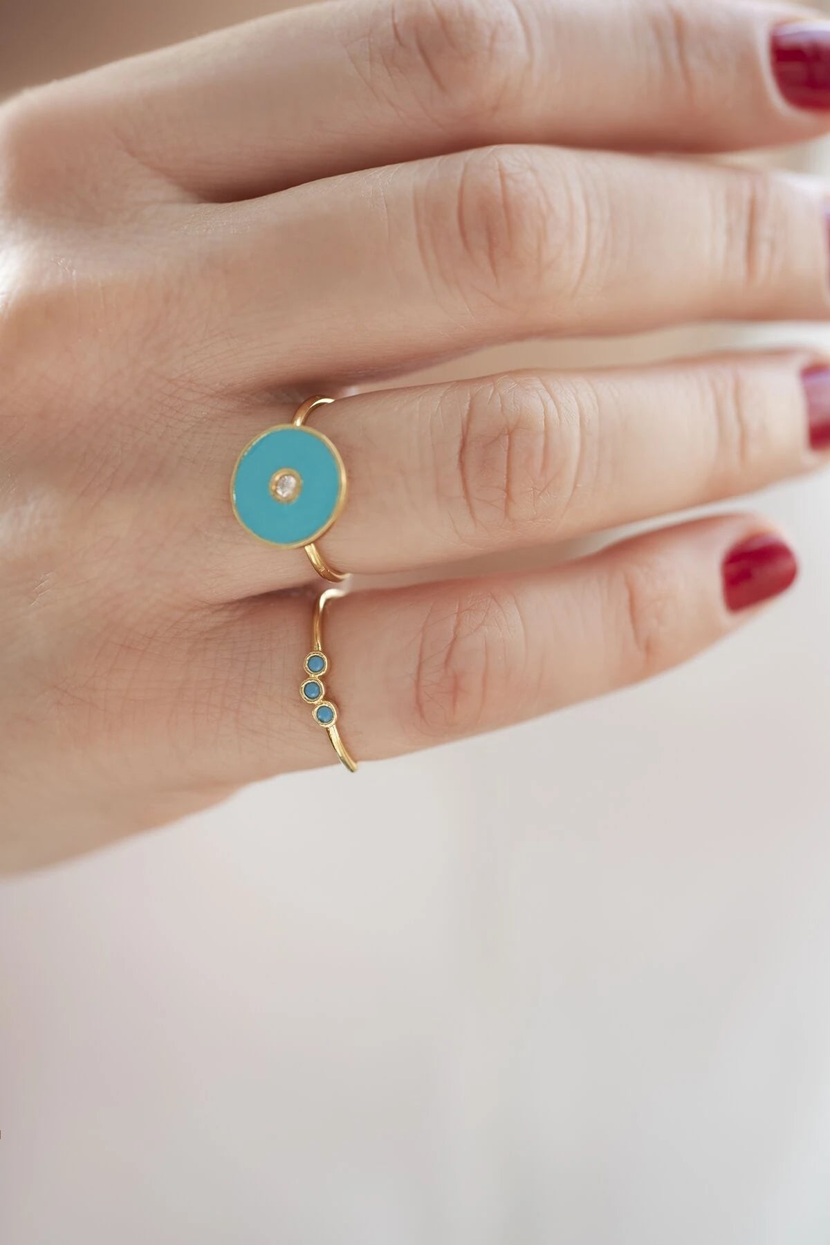 TRIA BLUE - Zirkon Yüzük