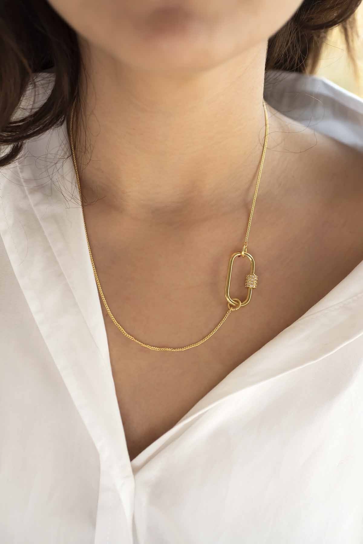 CARABINA - Curb - Charm Kolyesi