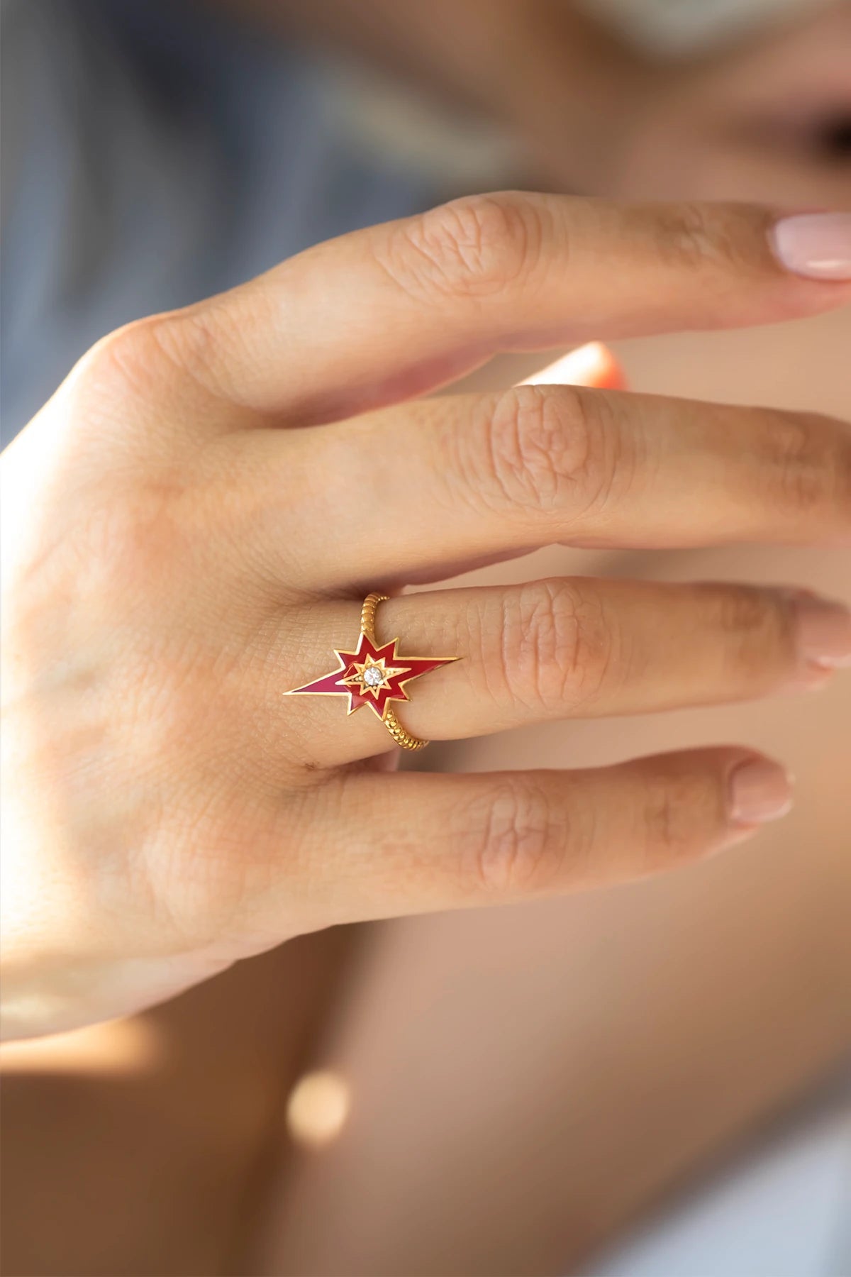 SPARKLE - RED - Yıldız Yüzük