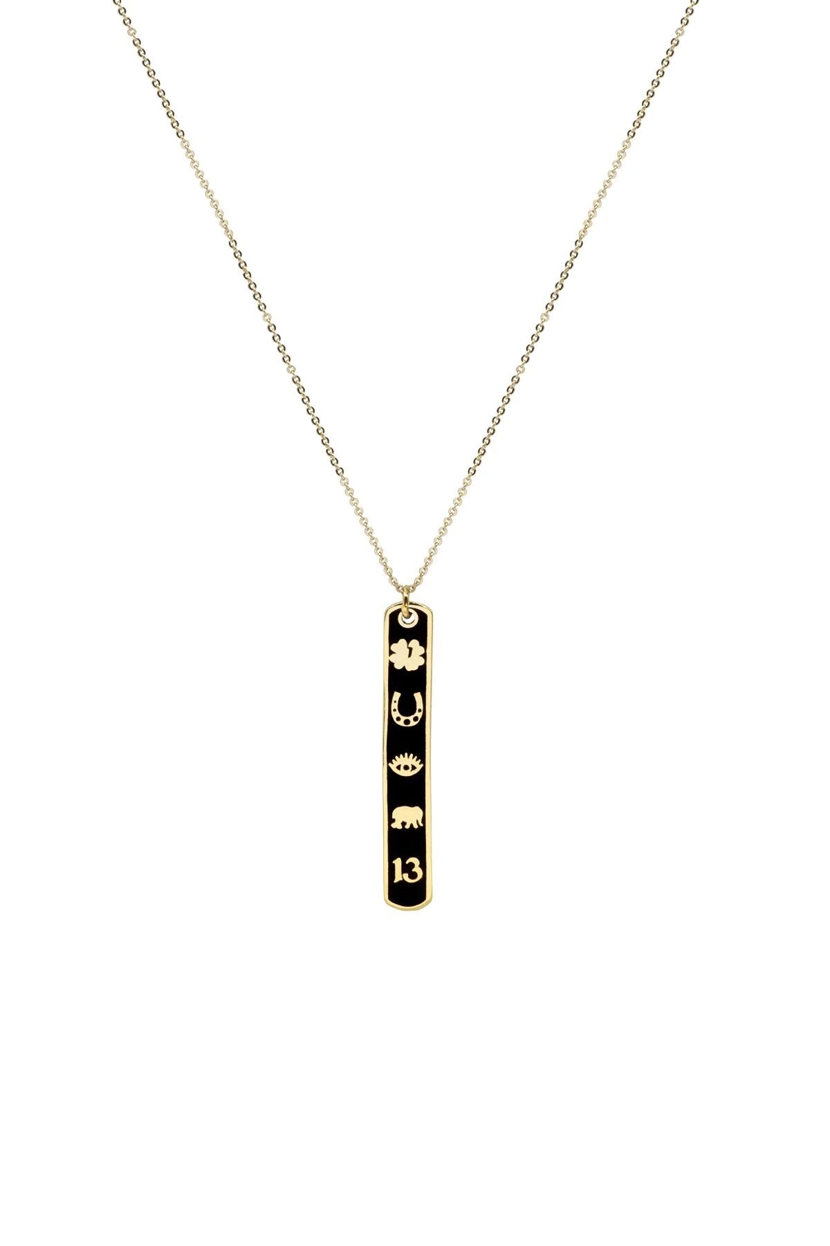 LUCKYOU- BLACK - Şans Kolyesi