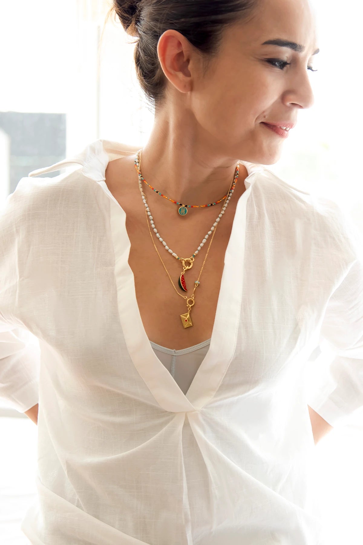 HIP BLUE - İnci Charm Kolyesi
