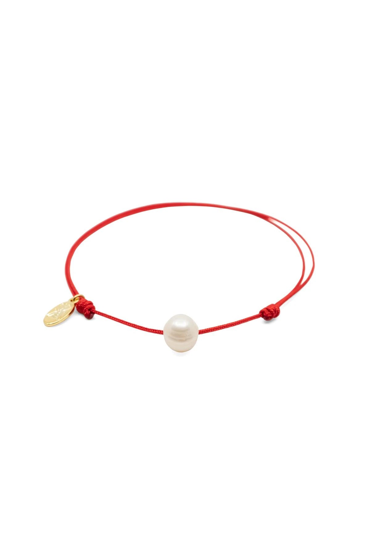 SINGLE PEARL - White - İncili İp Halhal