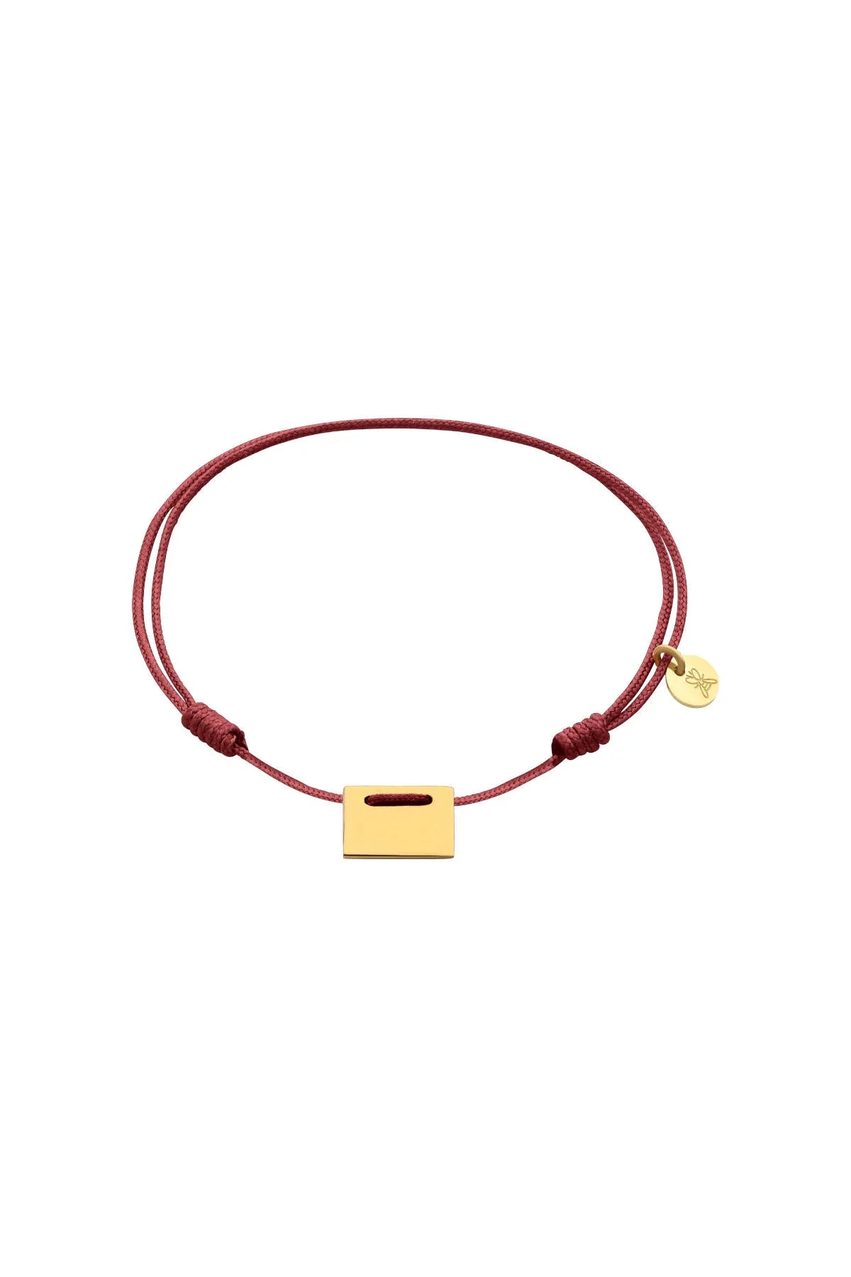 MESSAGE - BURGUNDY - İp Bileklik