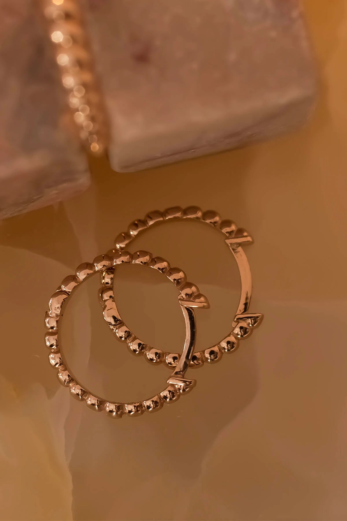 MINI DOT - 14K Minimal Halka Küpe