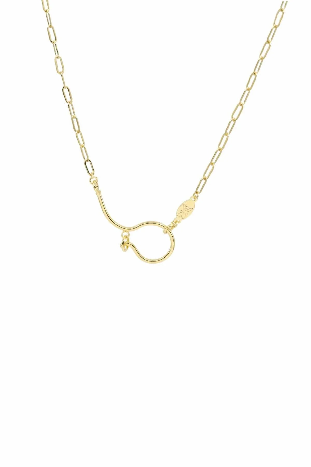 SIGN - Ovale Link - Zincir Charm Kolyesi