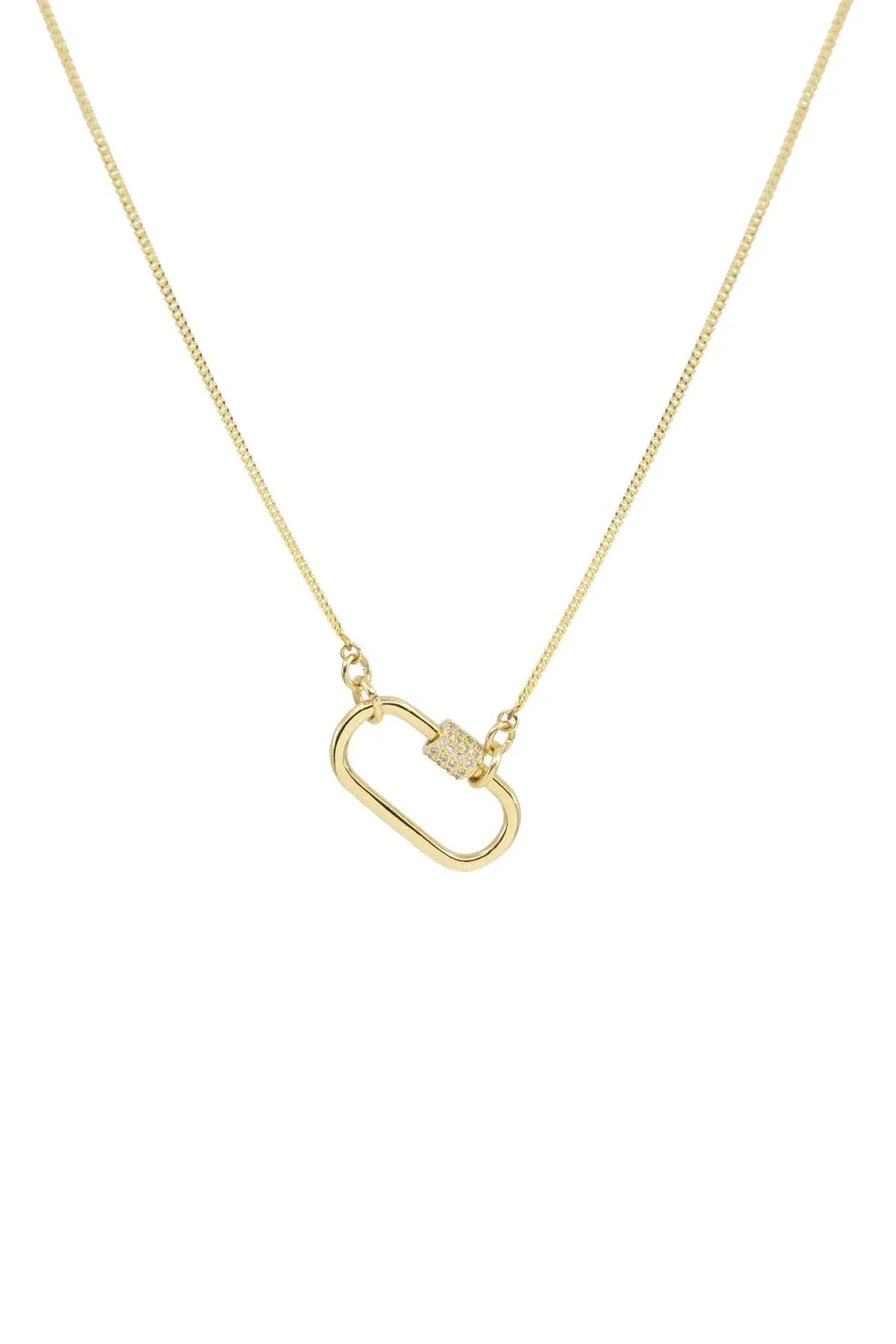 CARABINA - Curb - Charm Kolyesi