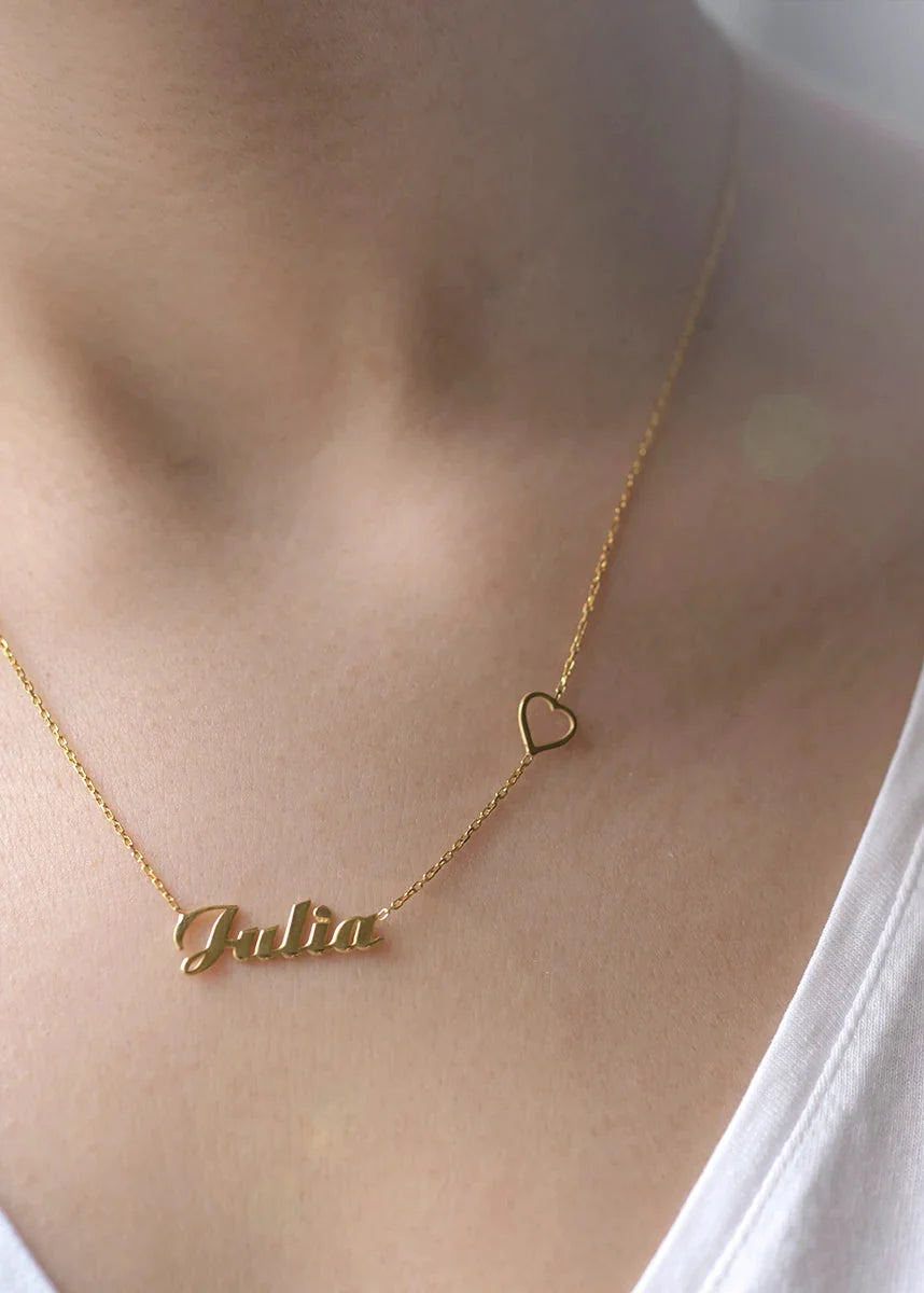 HEART - Kalpli İsim Kolye