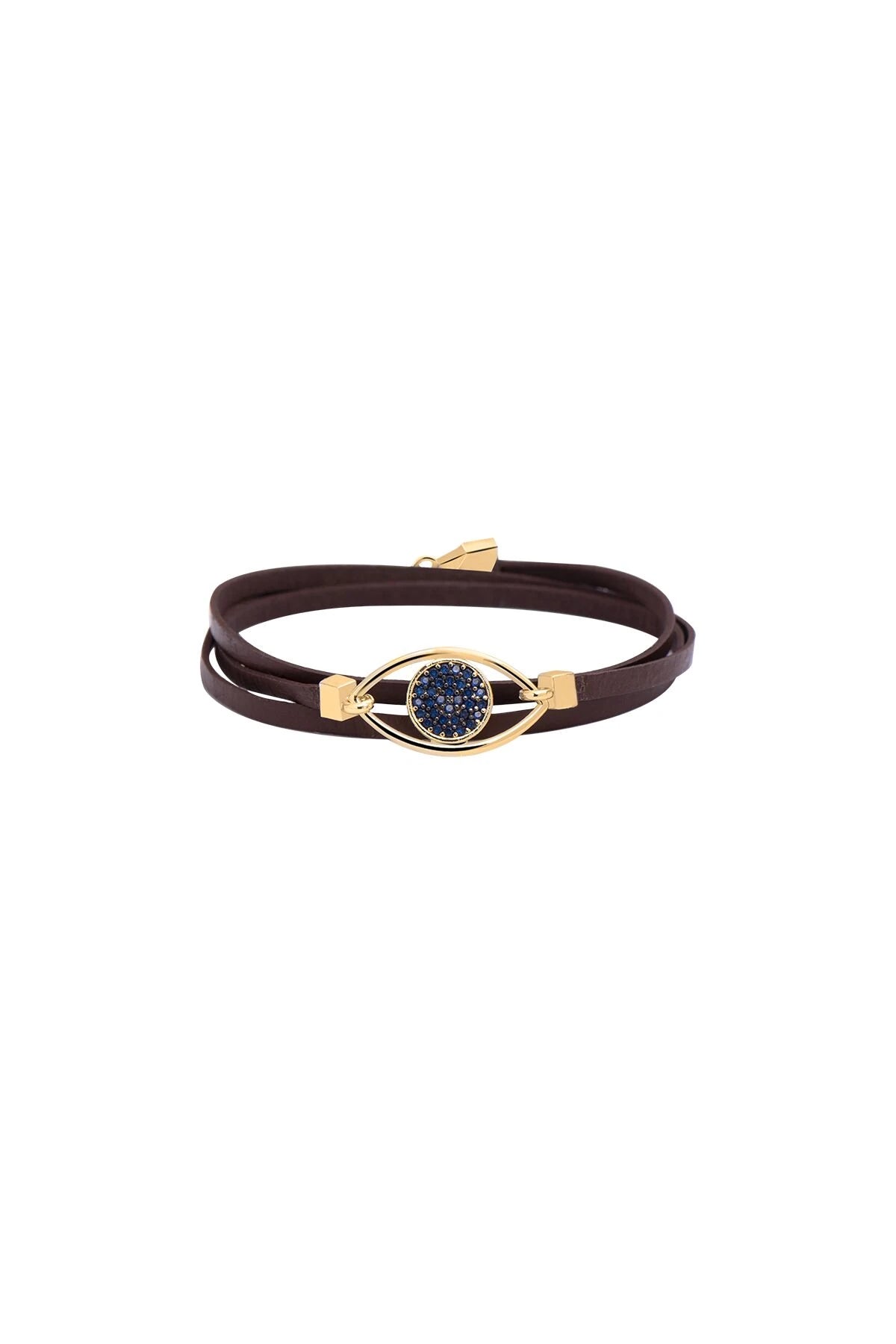 NAVY BLUE - Deri Bileklik