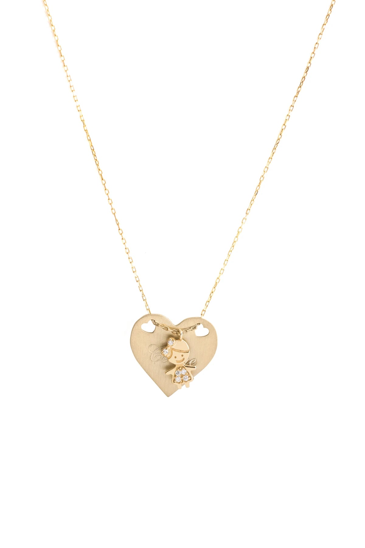 LOLA HEART - Kalp Madalyon Kolye