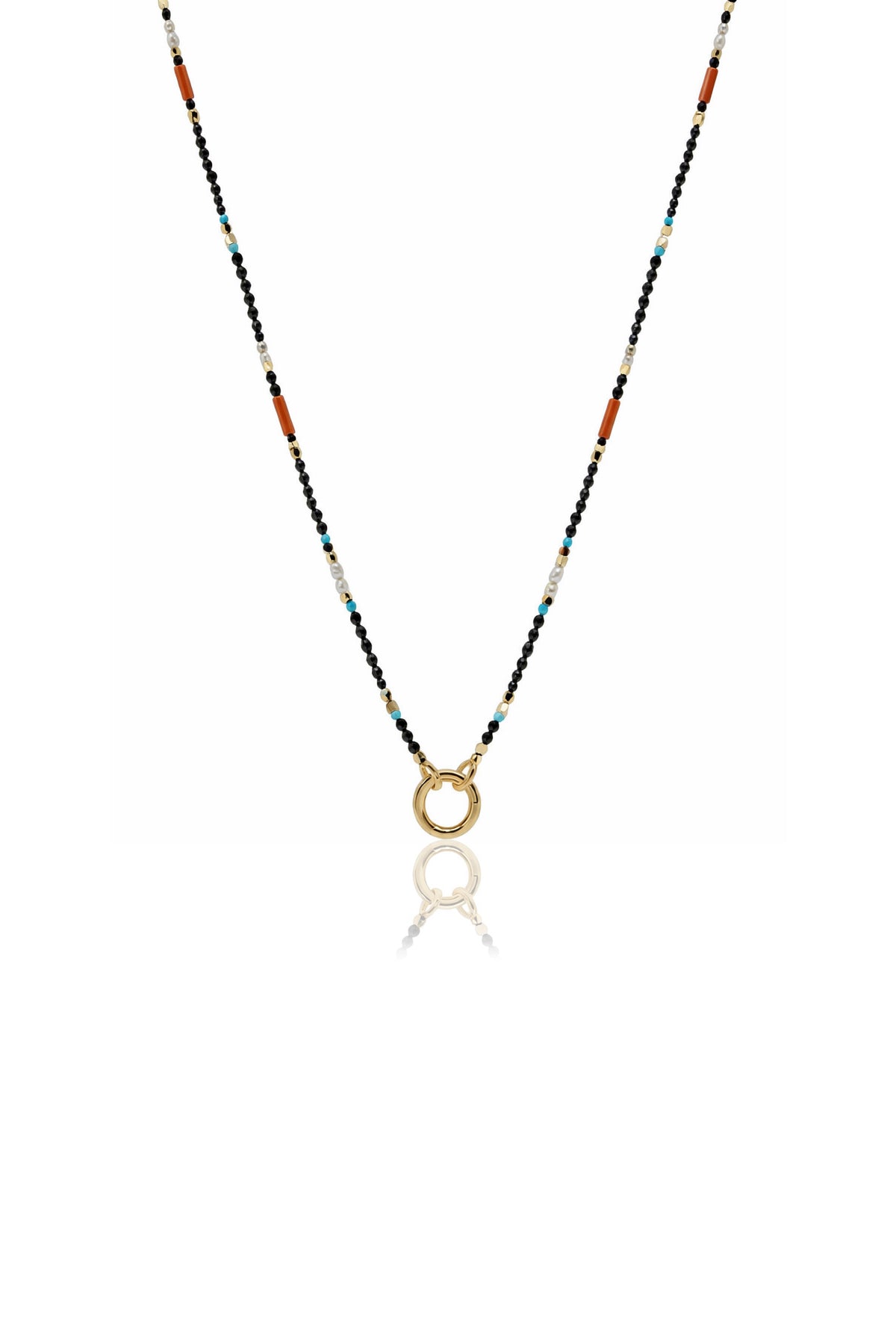 PERU - Doğaltaşlı Charm Kolyesi