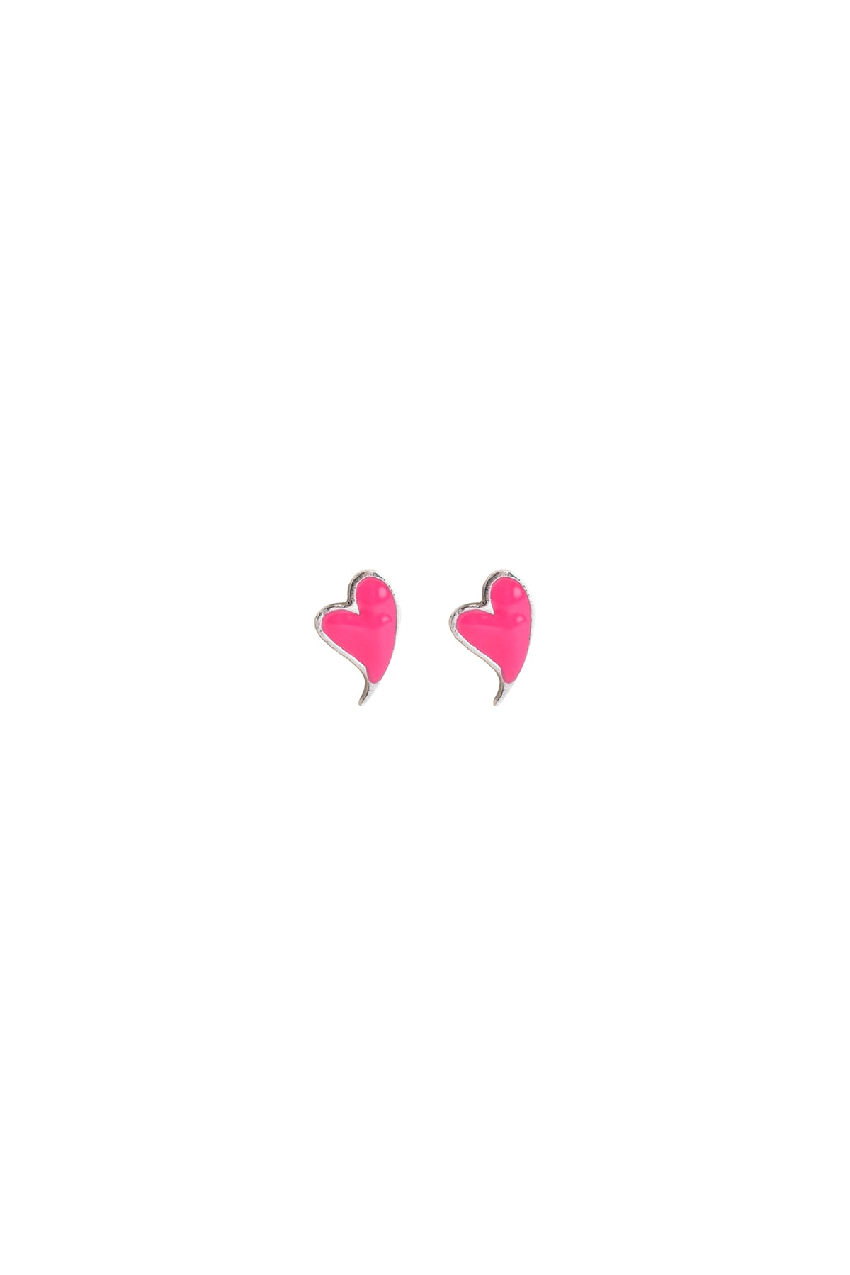 PINK HEARTBEAT - Pembe Mineli Küpe