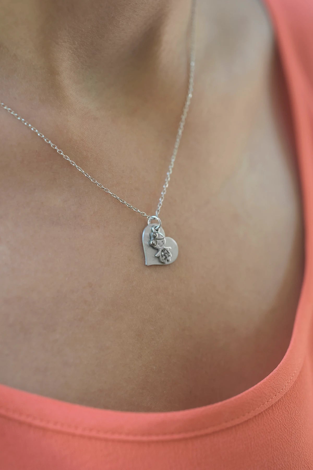 LOLA MINI HEART - Kalp Charm Kolye