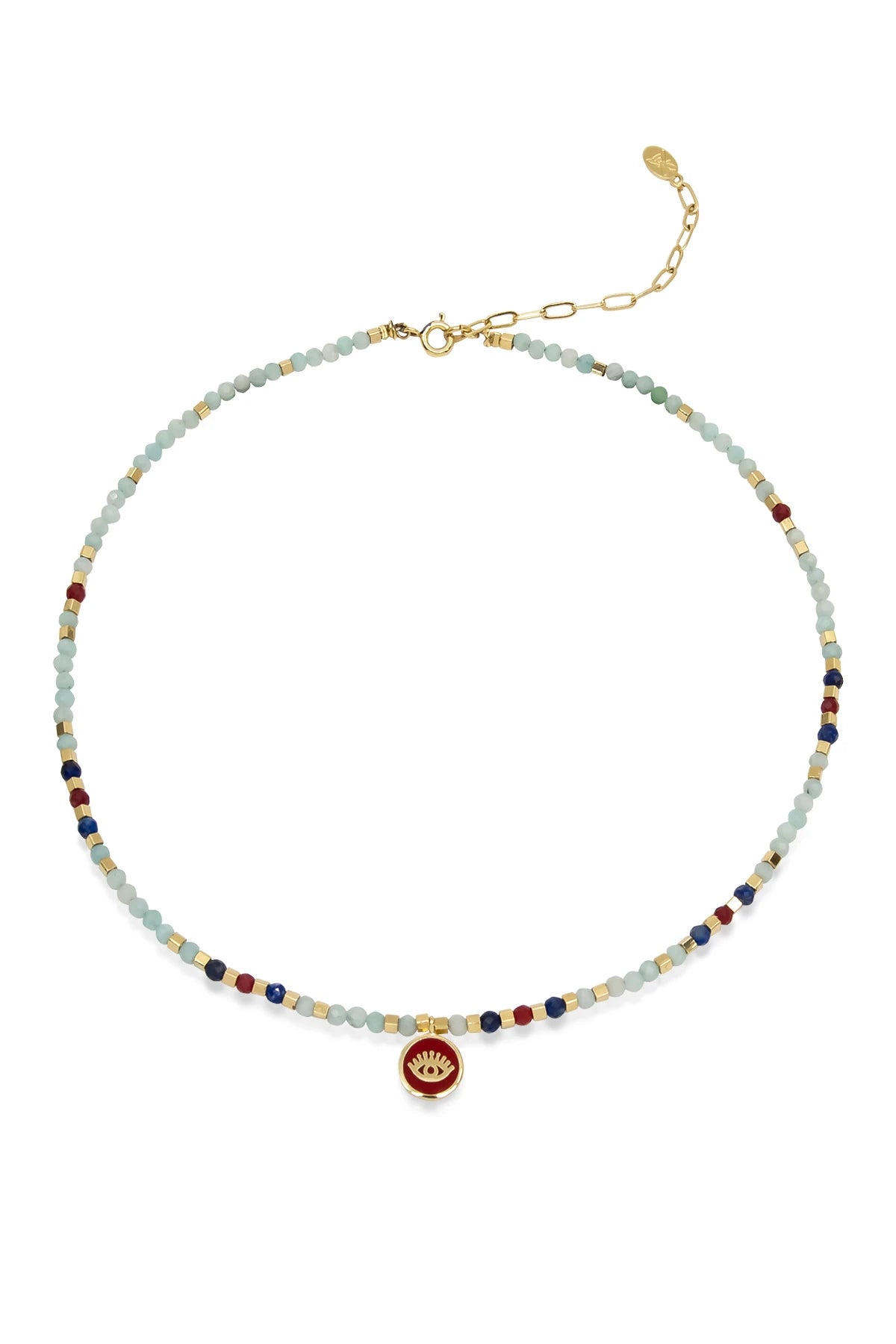 SACRED EYE - Doğaltaşlı Göz Kolye