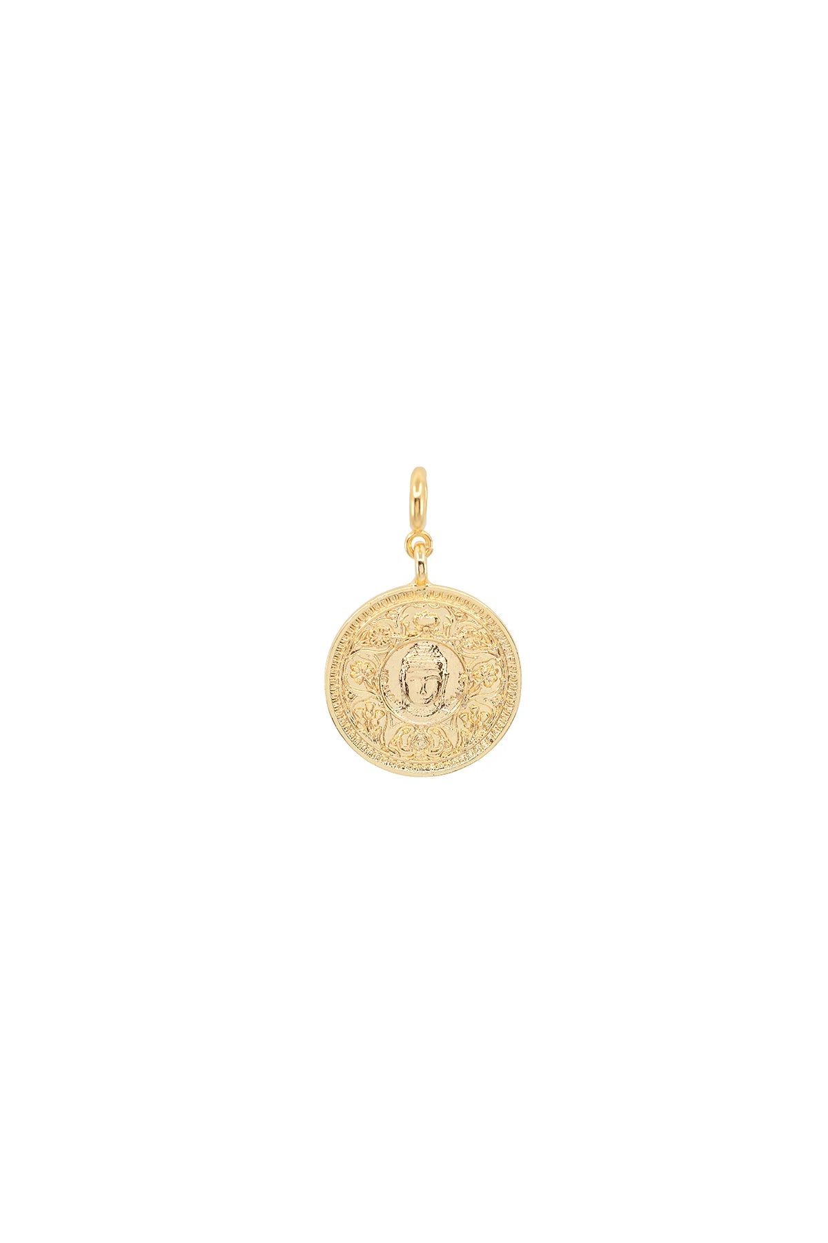 GURU - Buddha Detaylı Madalyon Charm