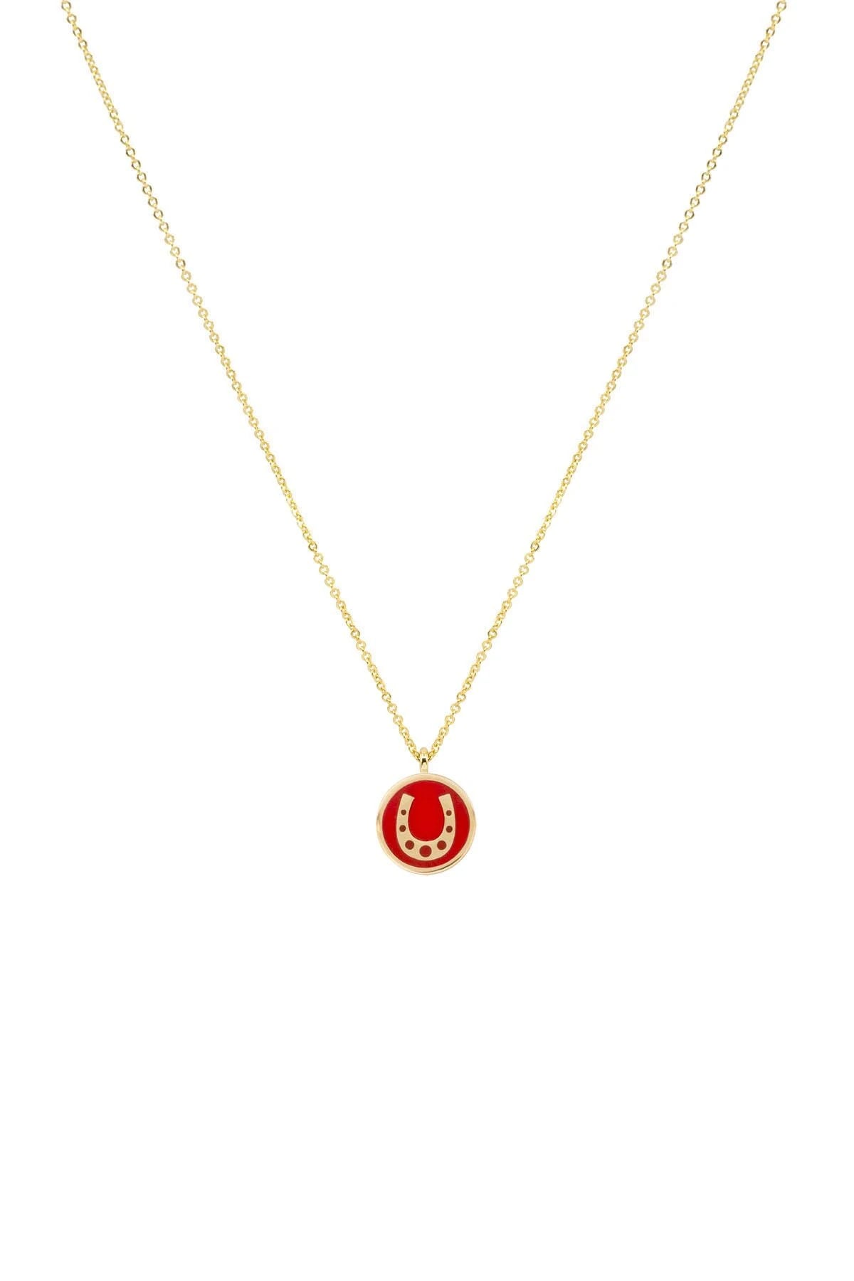 RED HORSESHOE - Nal Uğur Kolyesi