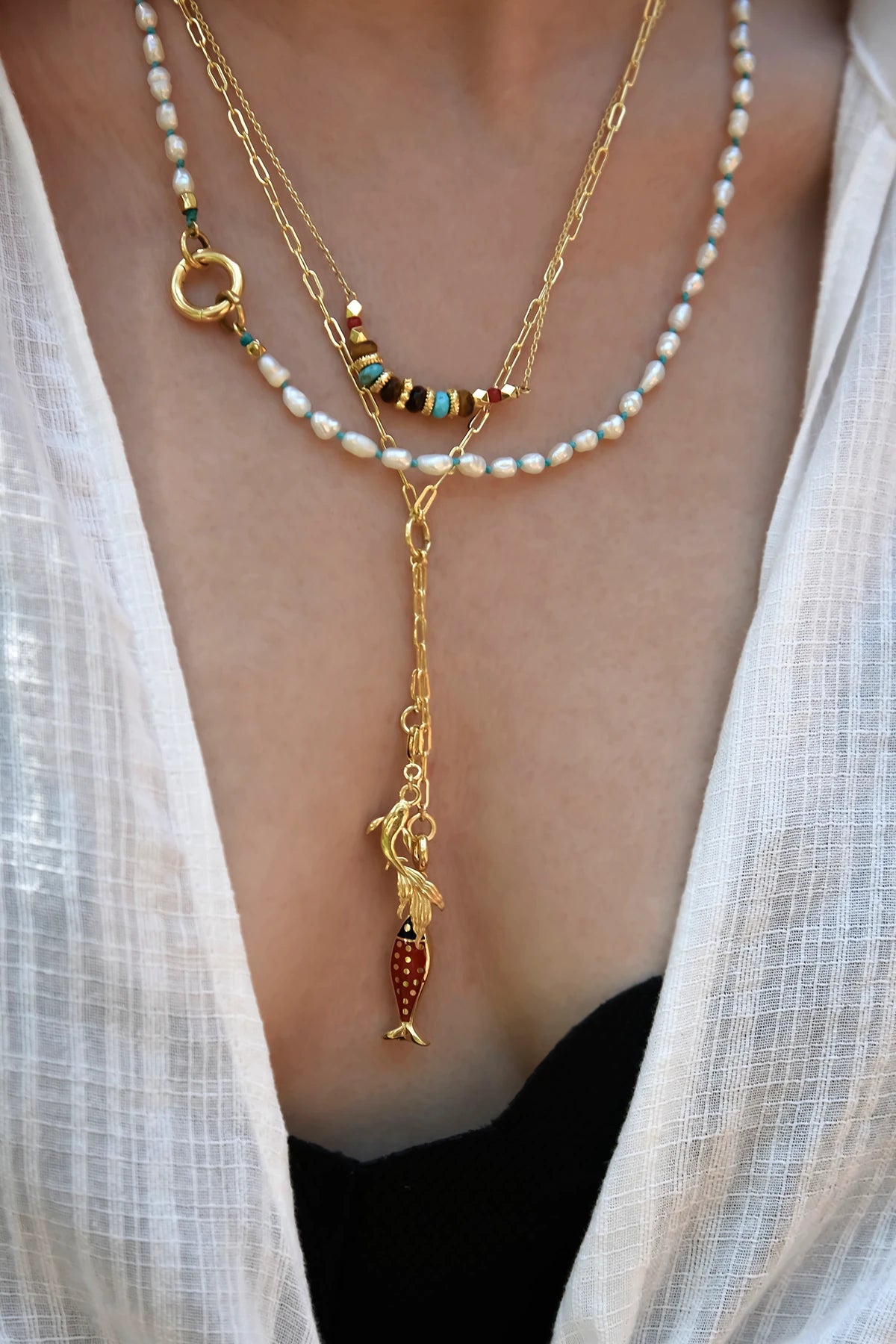 DUO - İkili Charm Kolyesi