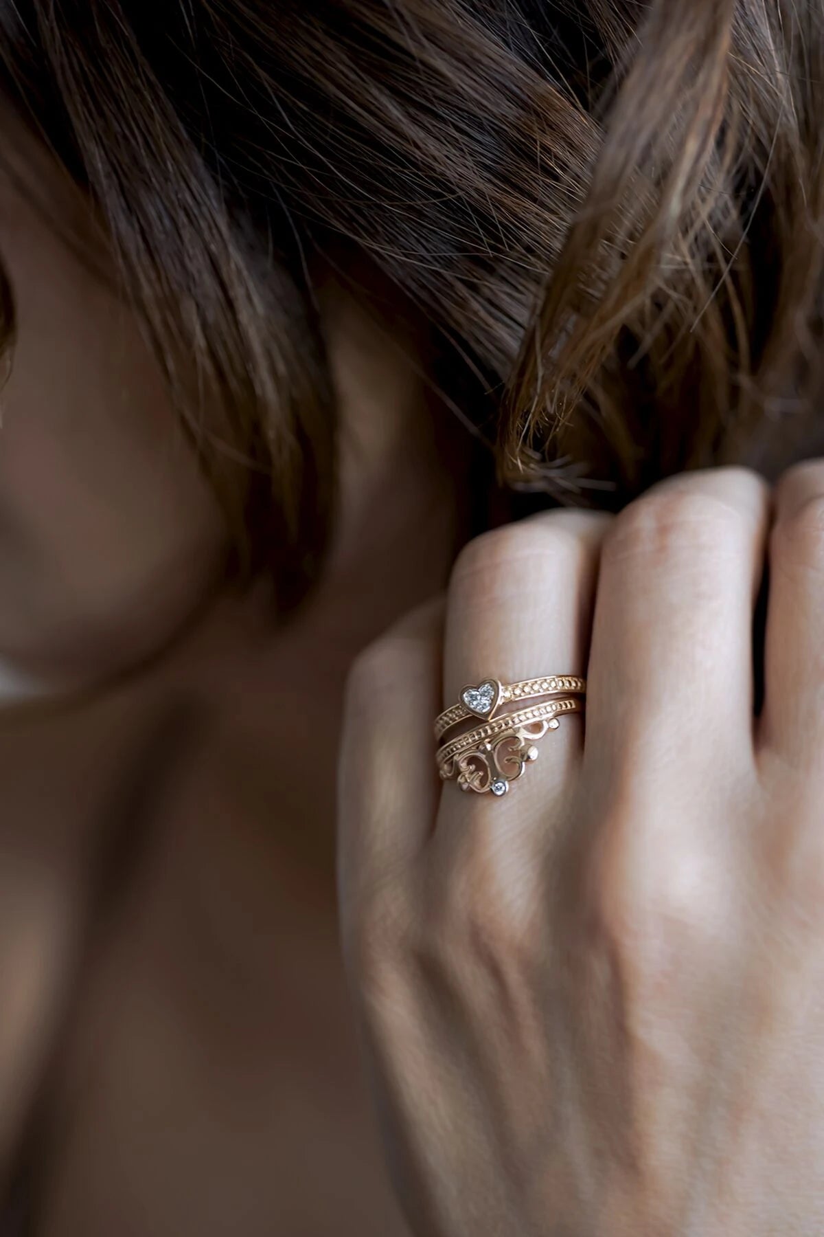 TIARA - Vintage 14K Altın Alyans