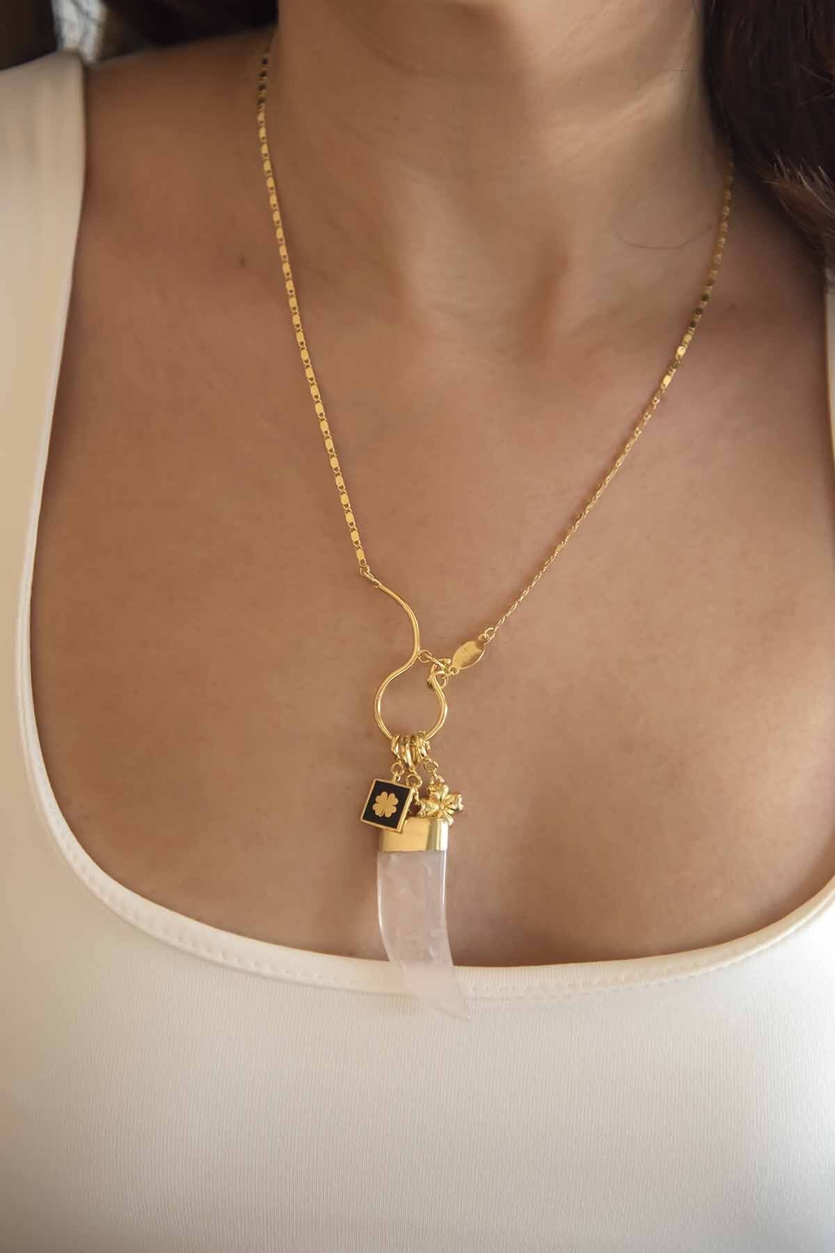 LUCKY CLOVER - Charm Kolye Ucu