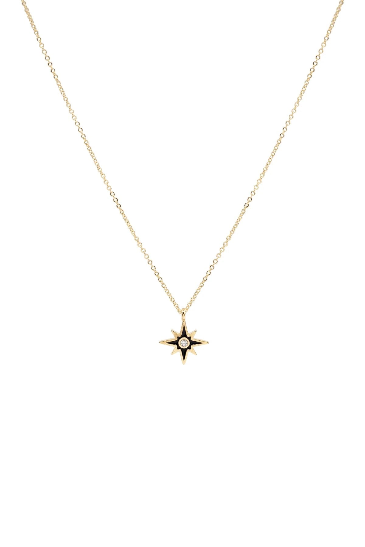 BLACK STAR - Minimal Siyah Yıldız Kolye
