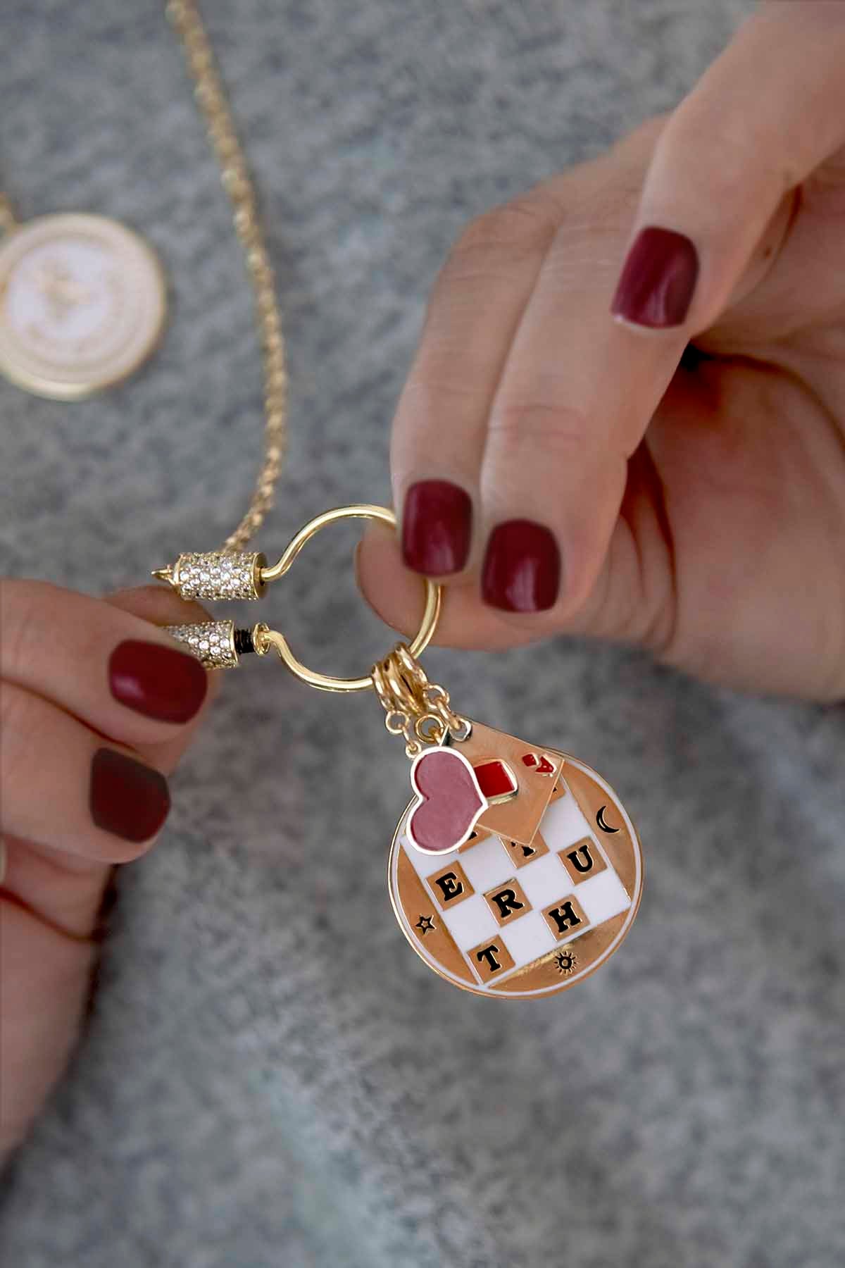 VALENTINE - Kırmızı Kalp Charm