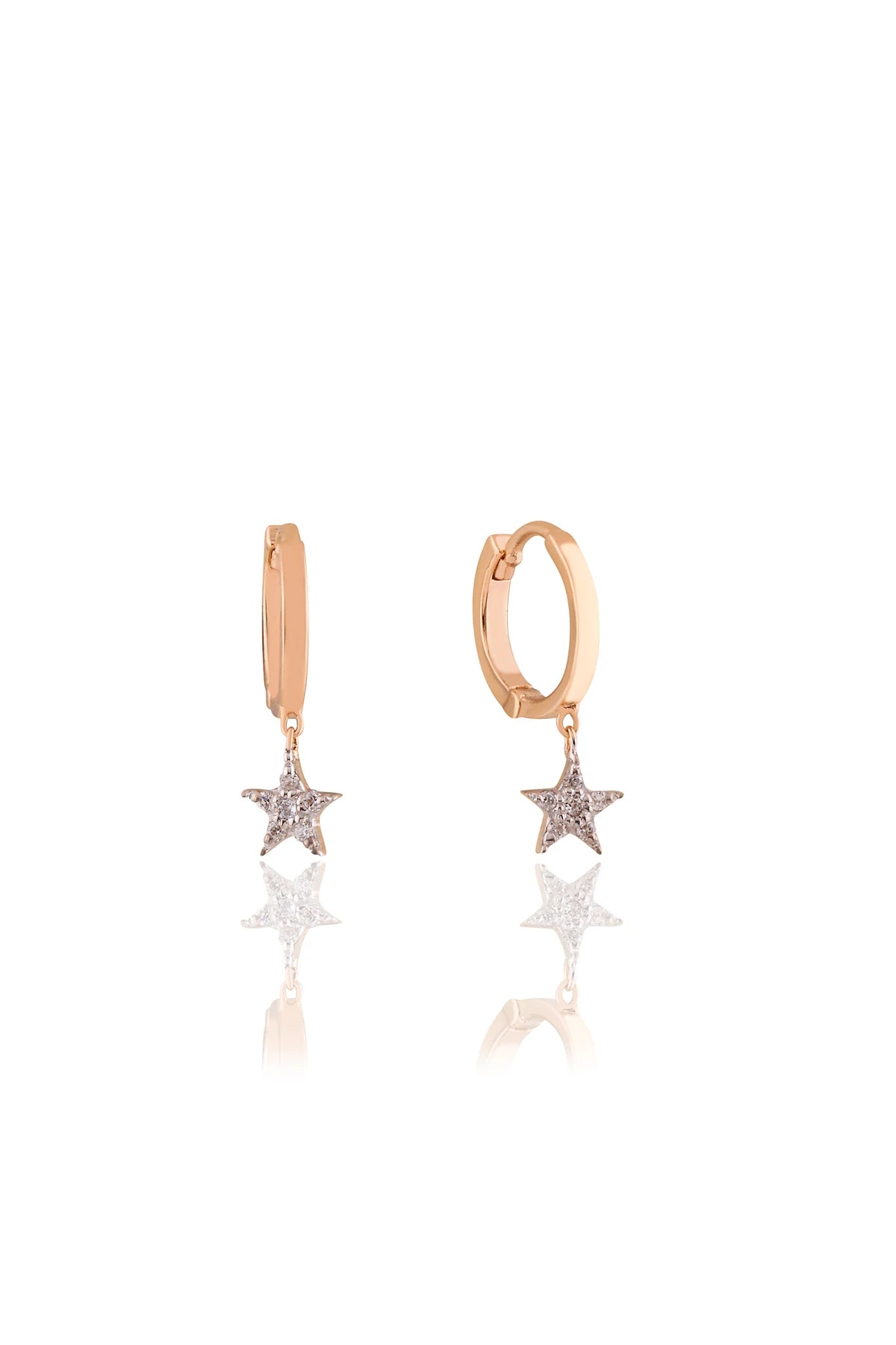 TWINKLE STAR - Pırlanta Yıldız Küpe