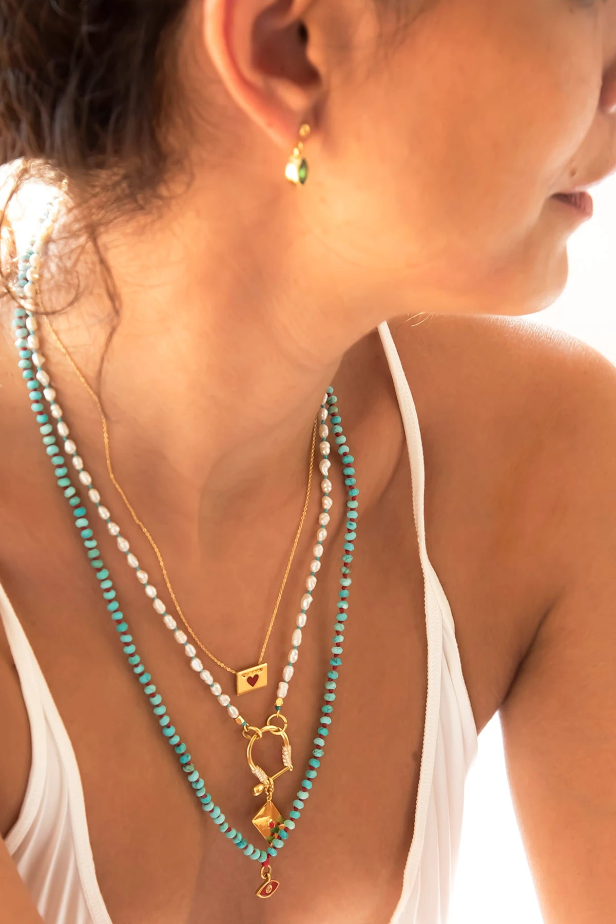 HIP BLUE - İnci Charm Kolyesi