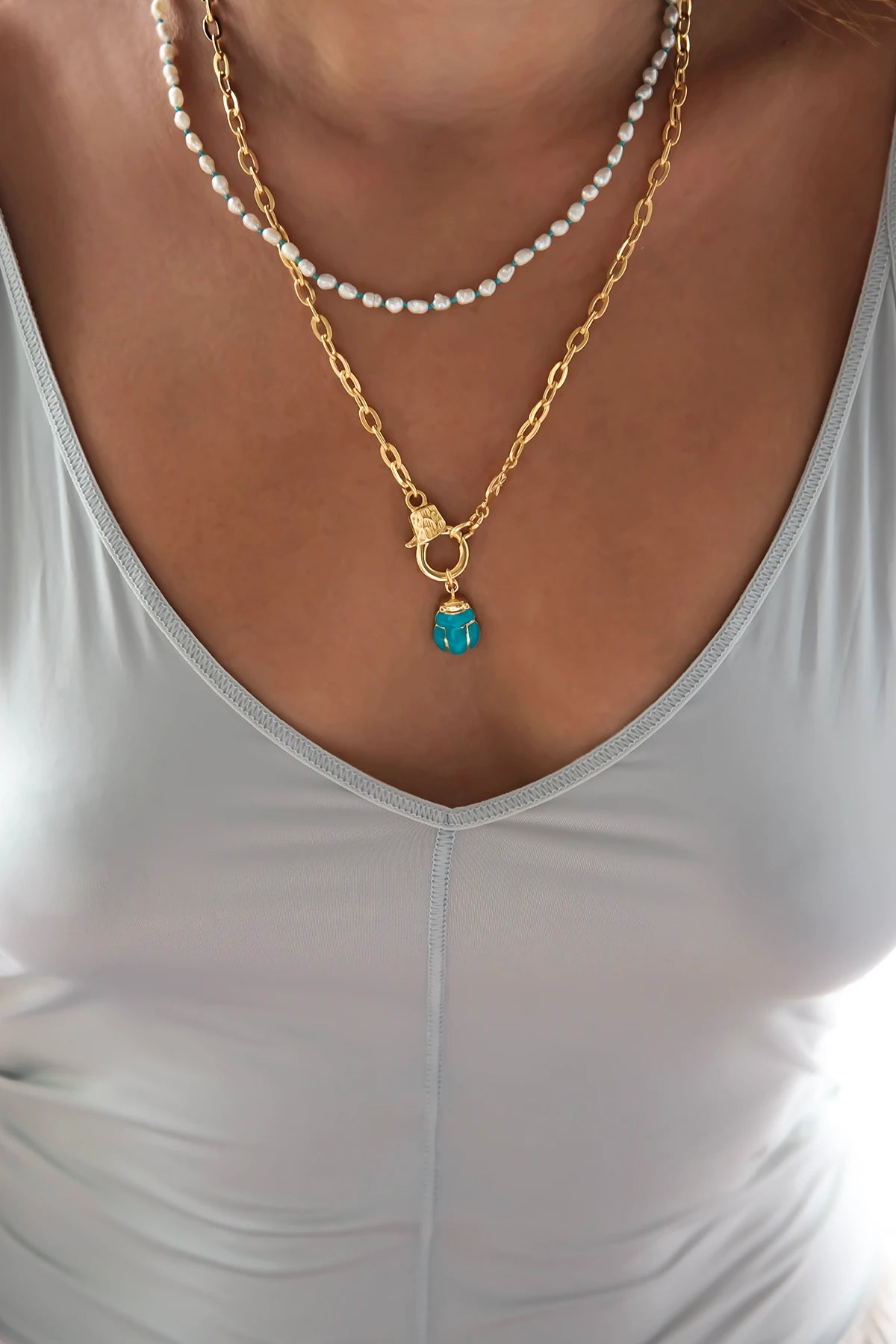 HIP BLUE - İnci Charm Kolyesi
