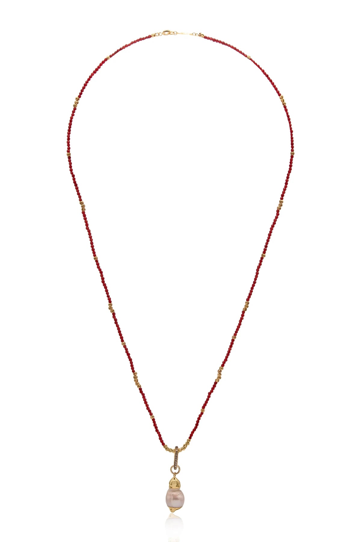 CARMINE - Mercan Barok İnci Kolye