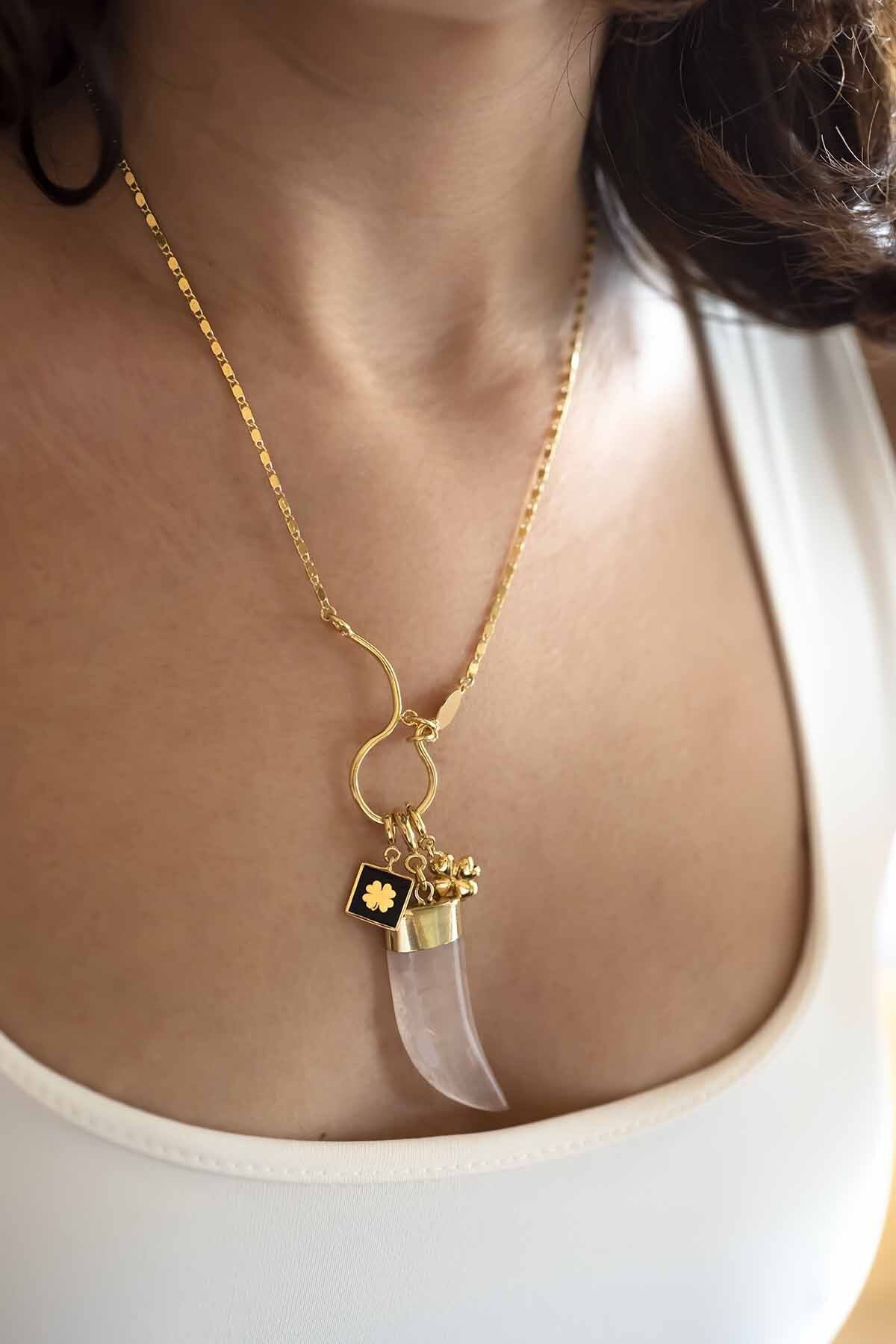 LUCKY CLOVER - Charm Kolye Ucu