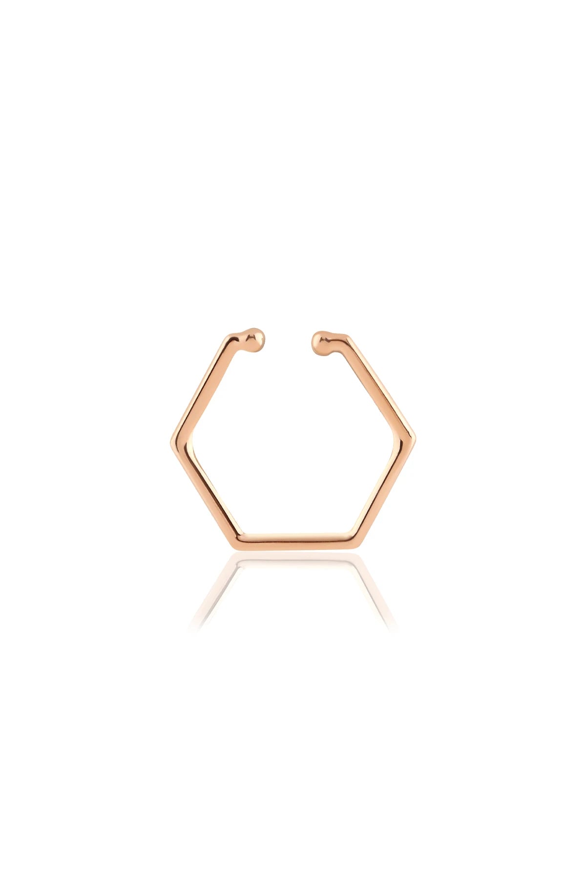 PENTAGON - 14K Altın Earcuff