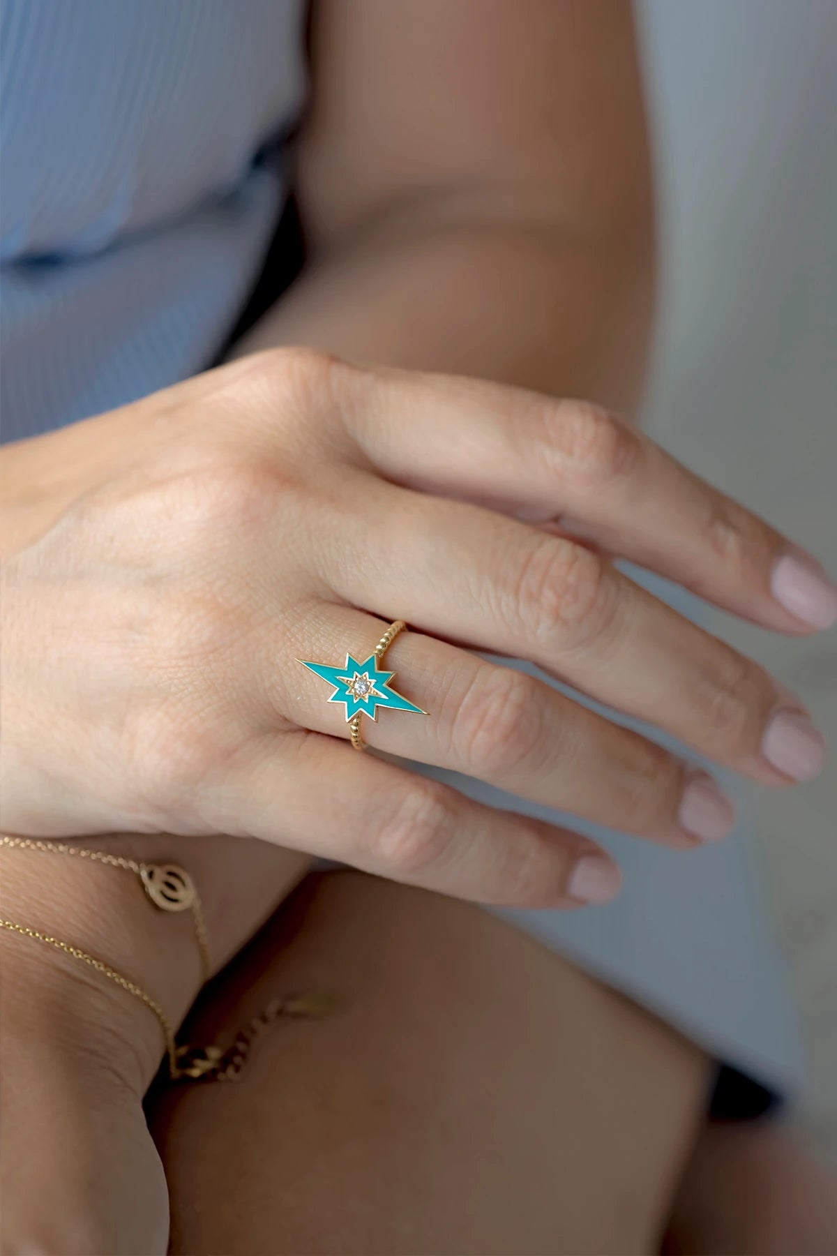 SPARKLE - AZURE - Yıldız Yüzük