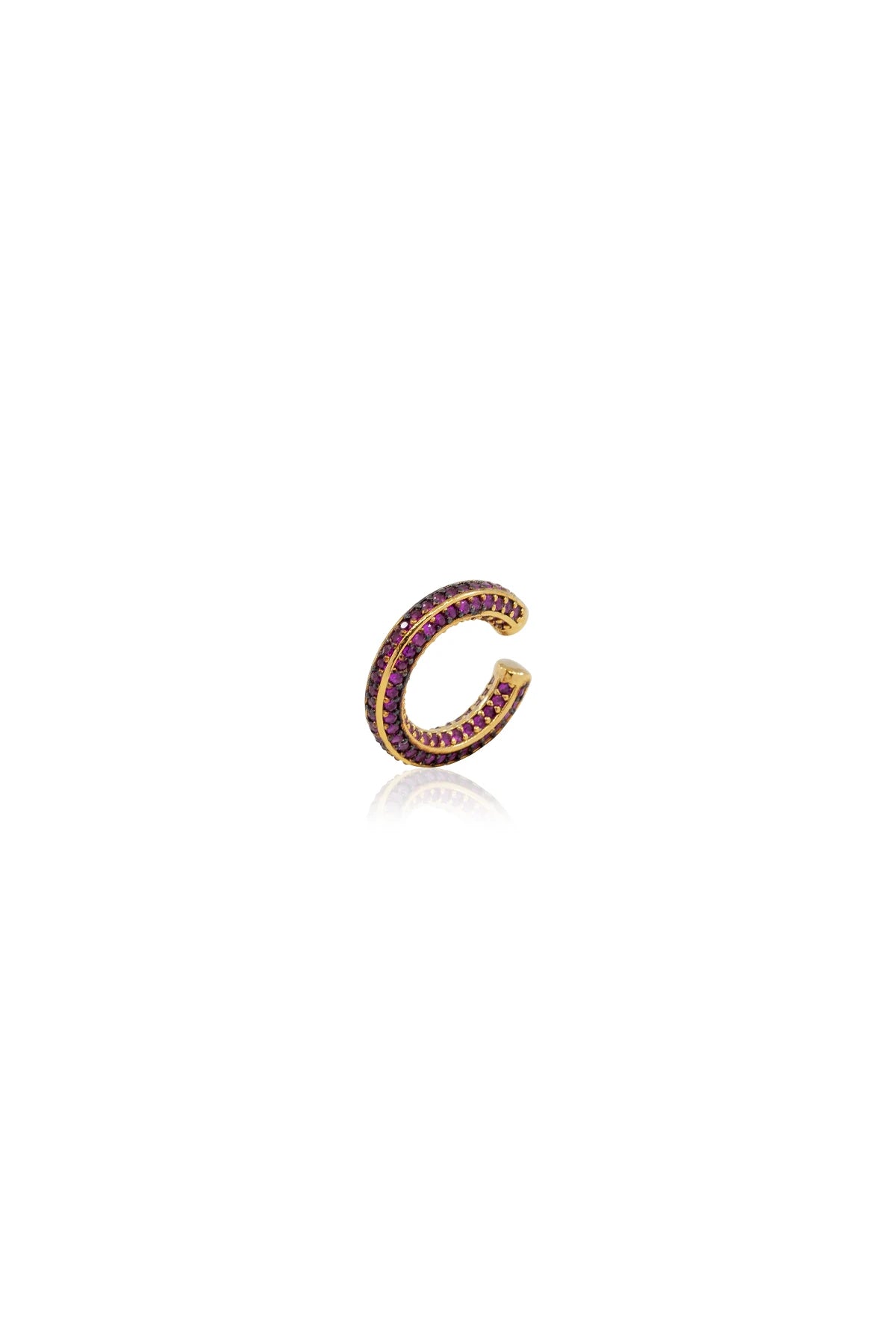 STONY RUBY - Zirkon Earcuff